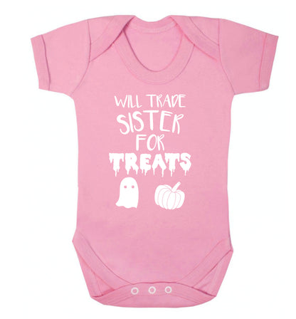 Will trade sister for sweets Baby Vest pale pink 18-24 months