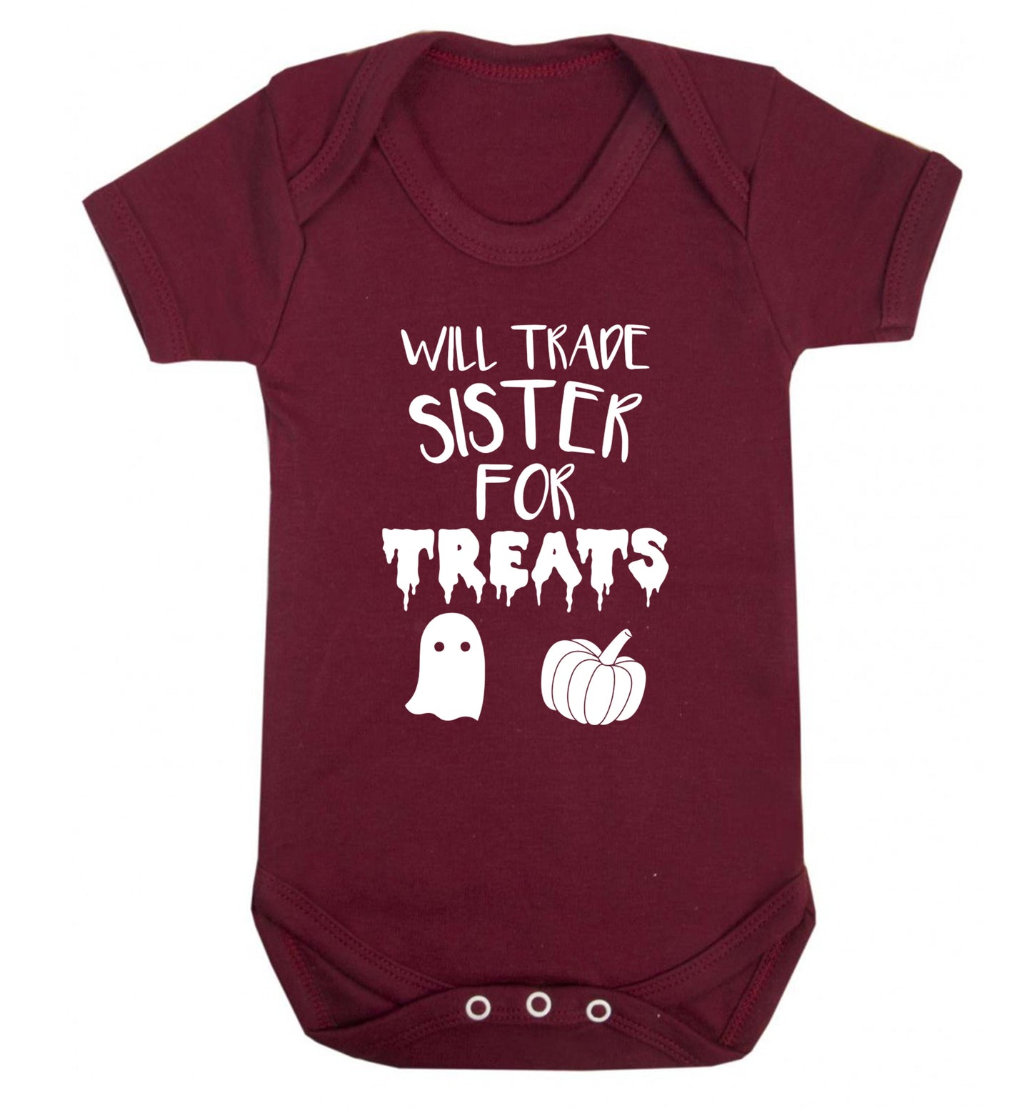 Will trade sister for sweets Baby Vest maroon 18-24 months