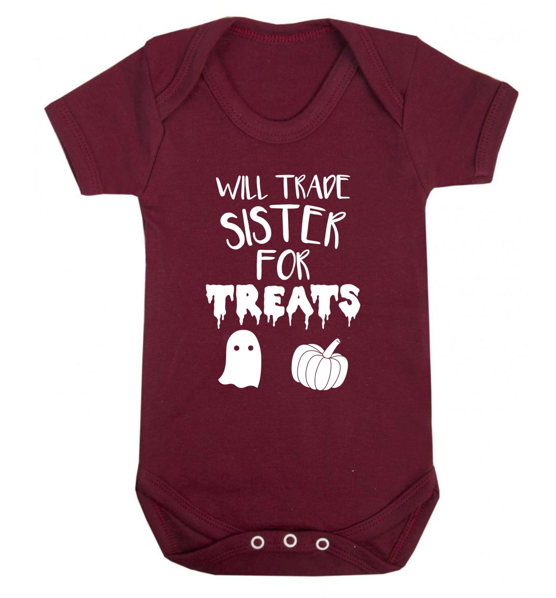 Will trade sister for sweets Baby Vest maroon 18-24 months