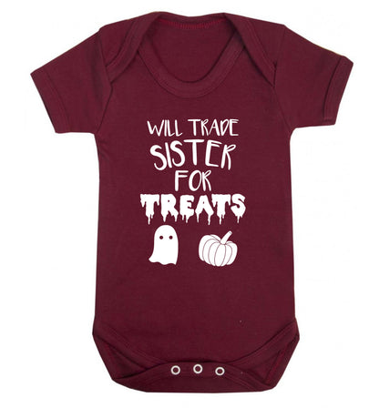 Will trade sister for sweets Baby Vest maroon 18-24 months