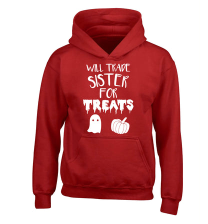 Will trade sister for sweets children's red hoodie 12-14 Years