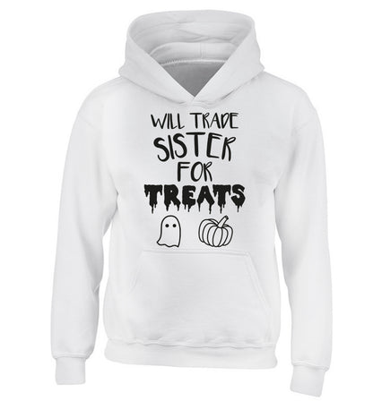 Will trade sister for sweets children's white hoodie 12-14 Years