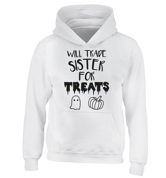 Will trade sister for sweets children's white hoodie 12-14 Years