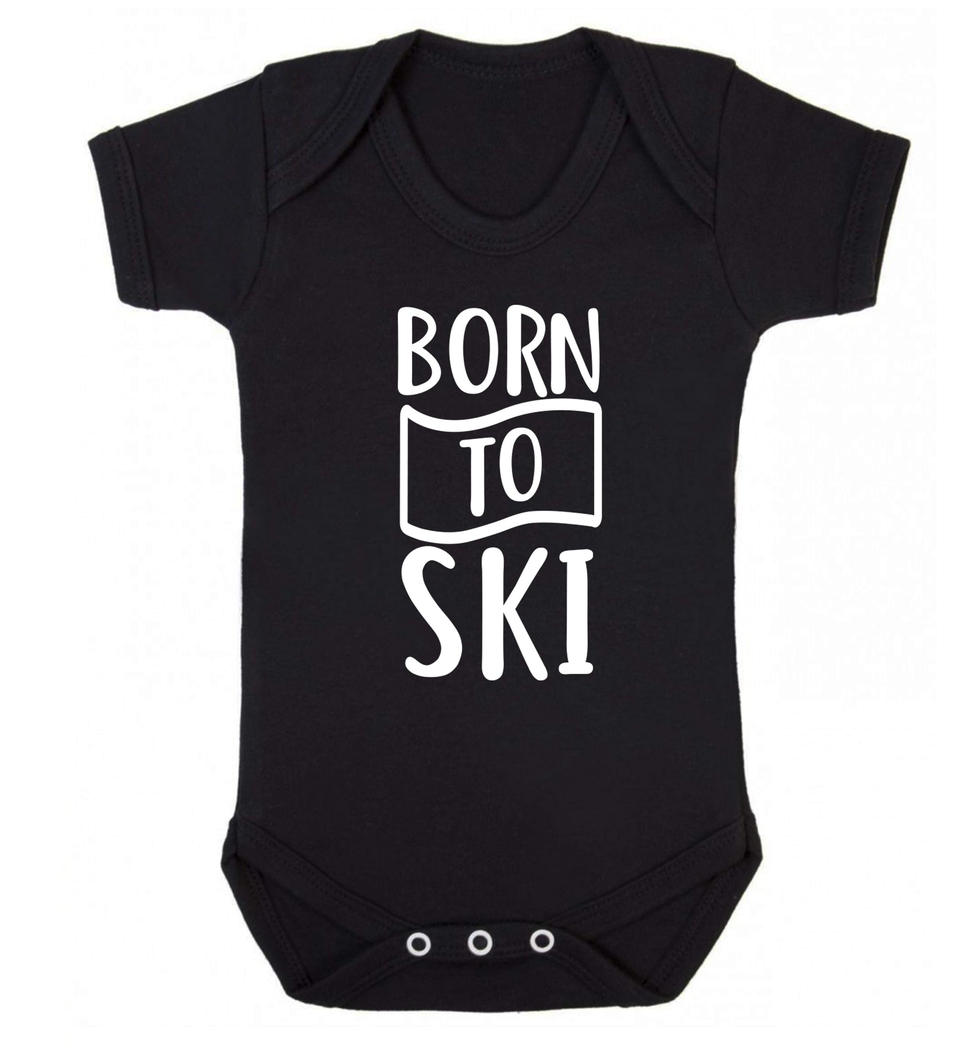 Born to ski Baby Vest black 18-24 months