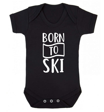 Born to ski Baby Vest black 18-24 months