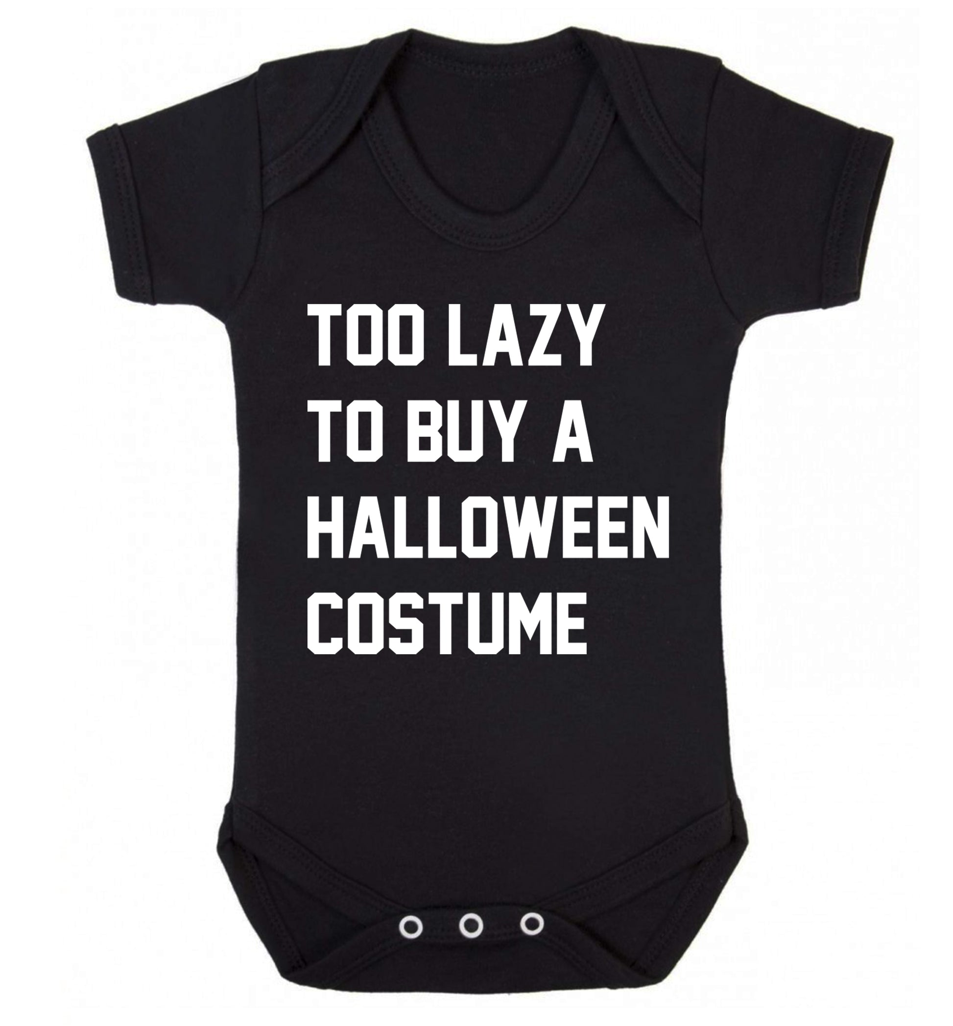 Too lazy to buy a halloween costume Baby Vest black 18-24 months