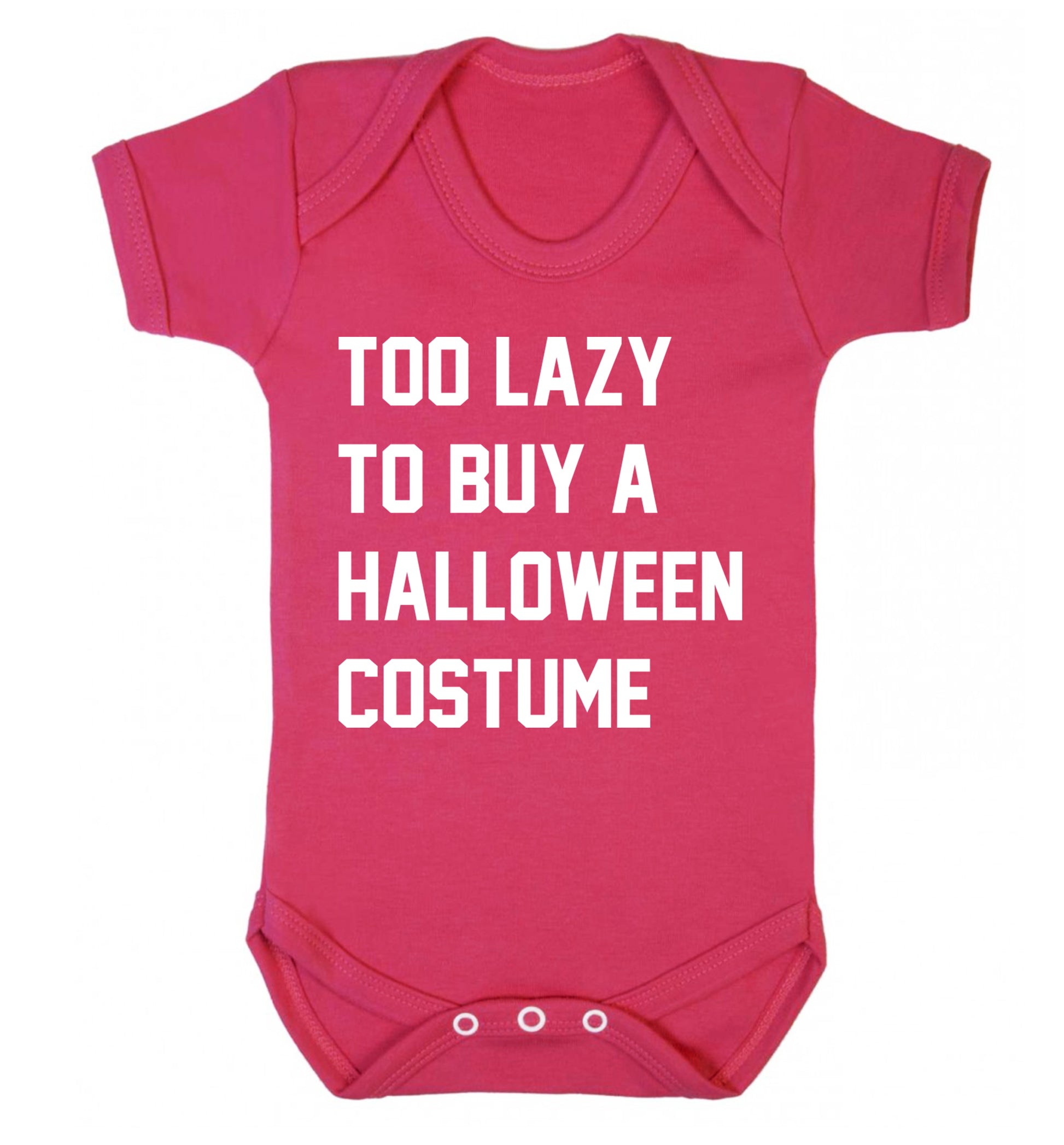 Too lazy to buy a halloween costume Baby Vest dark pink 18-24 months