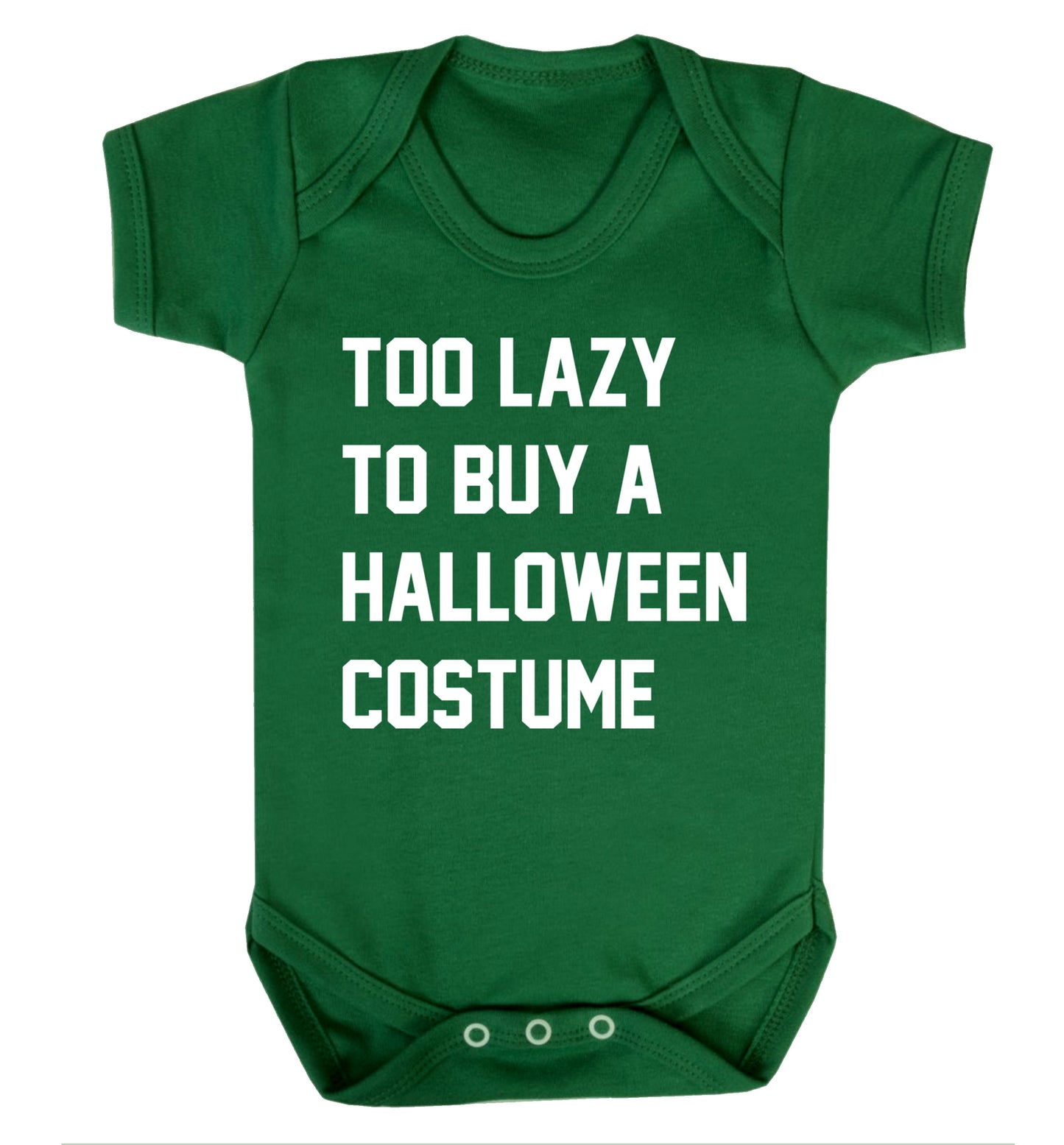 Too lazy to buy a halloween costume Baby Vest green 18-24 months