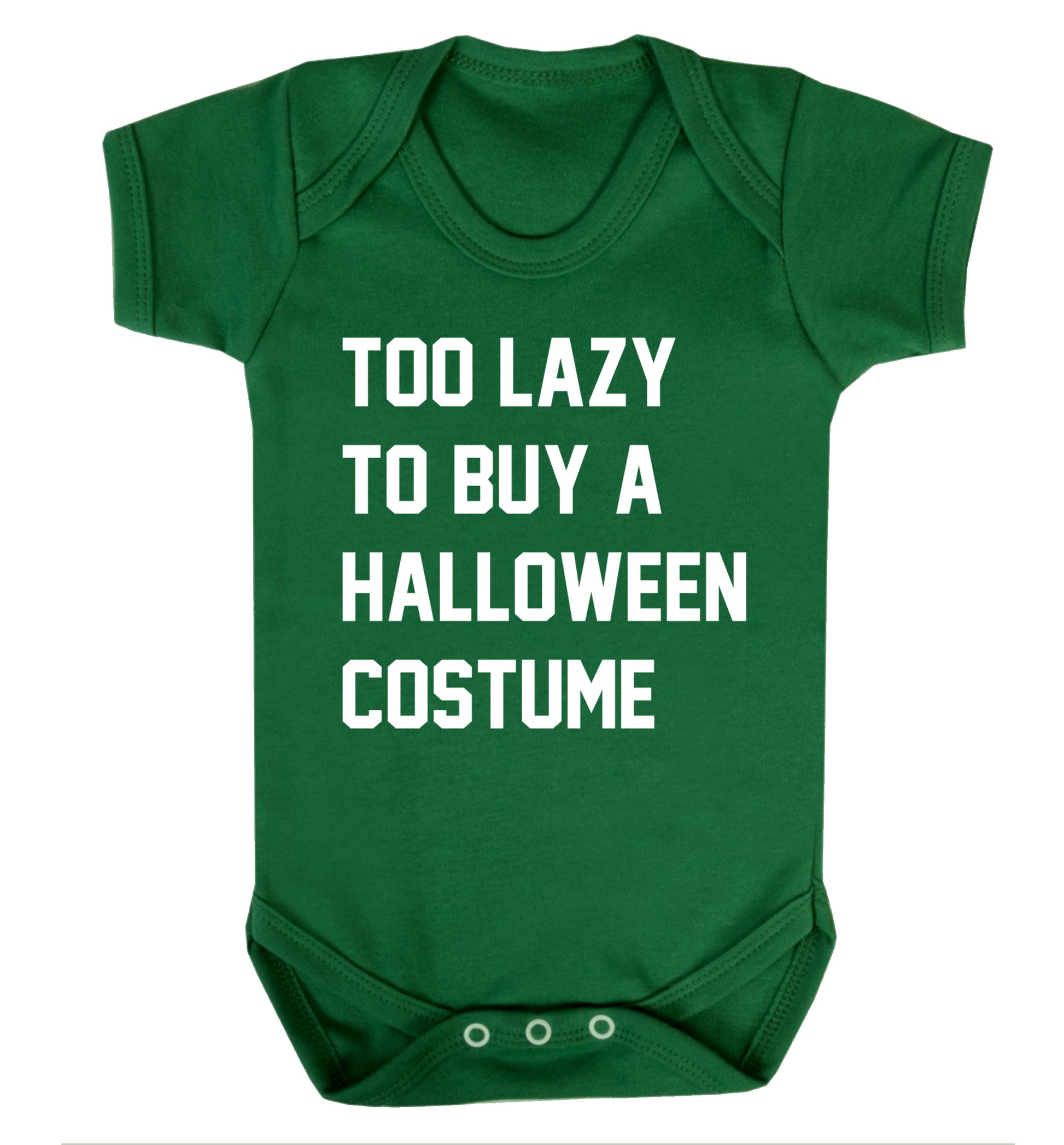 Too lazy to buy a halloween costume Baby Vest green 18-24 months