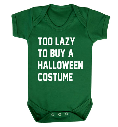 Too lazy to buy a halloween costume Baby Vest green 18-24 months