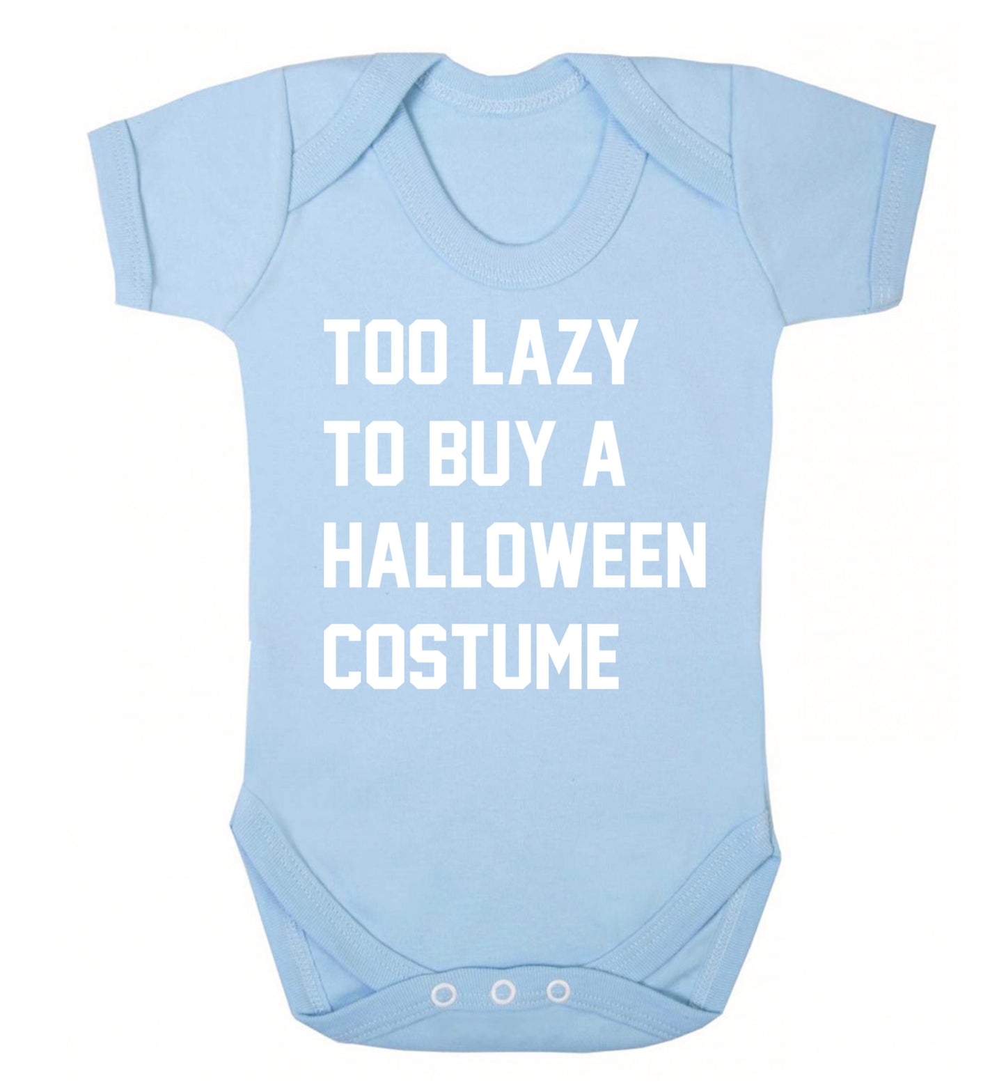 Too lazy to buy a halloween costume Baby Vest pale blue 18-24 months