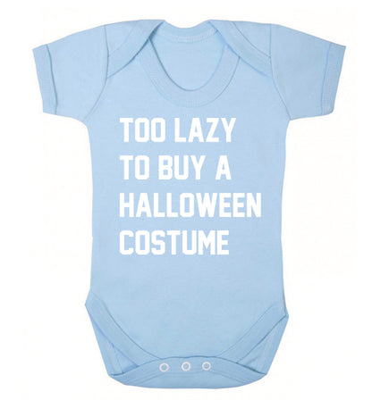 Too lazy to buy a halloween costume Baby Vest pale blue 18-24 months