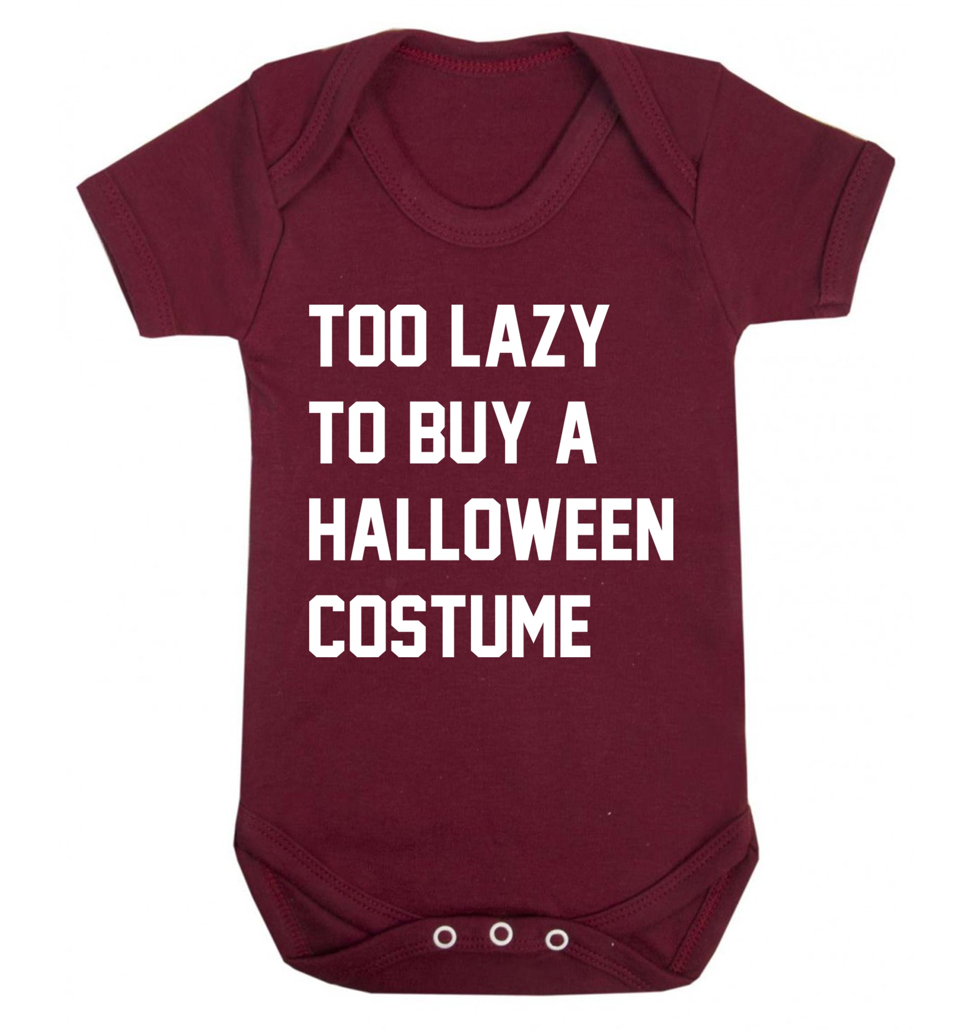 Too lazy to buy a halloween costume Baby Vest maroon 18-24 months