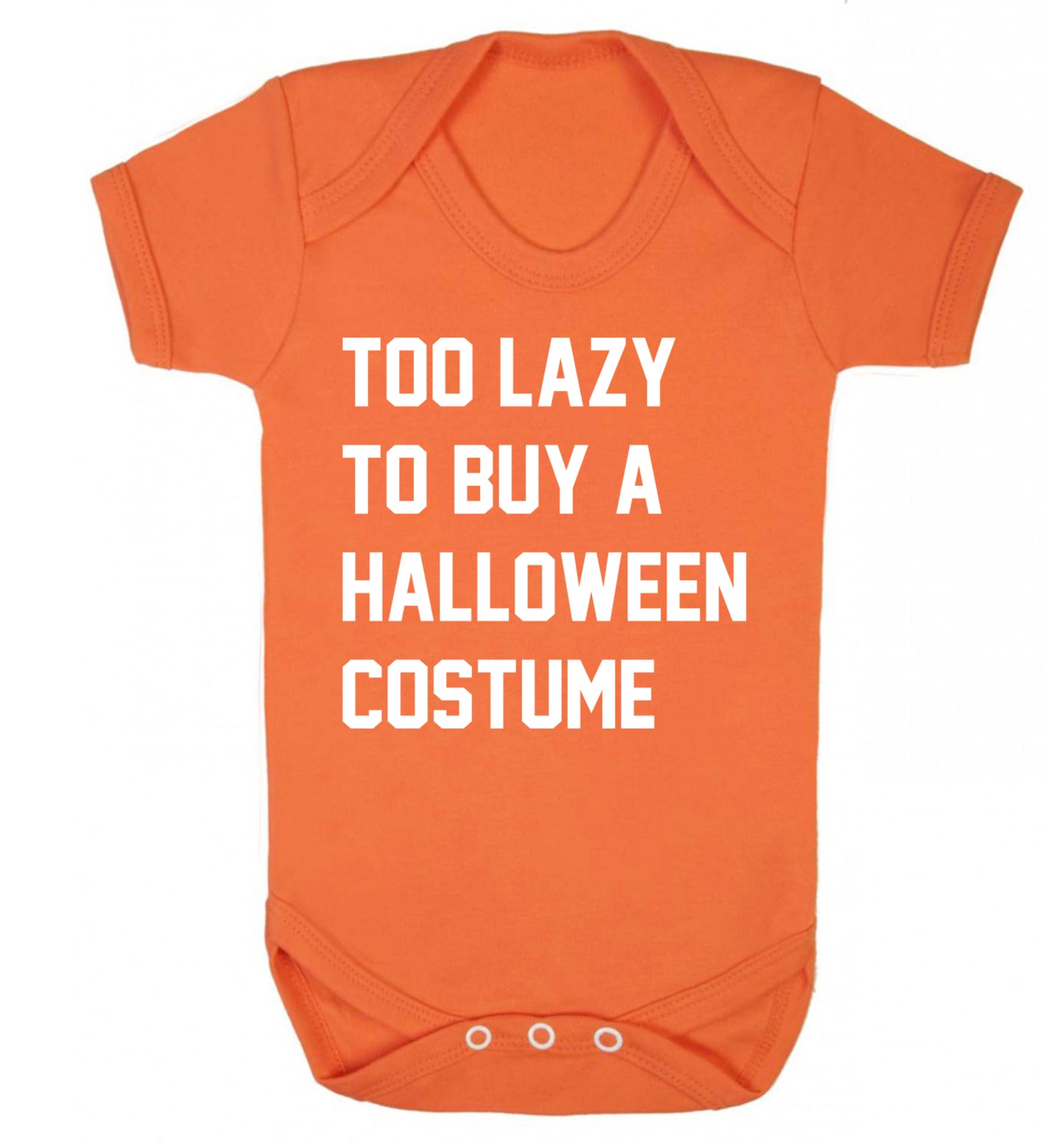 Too lazy to buy a halloween costume Baby Vest orange 18-24 months