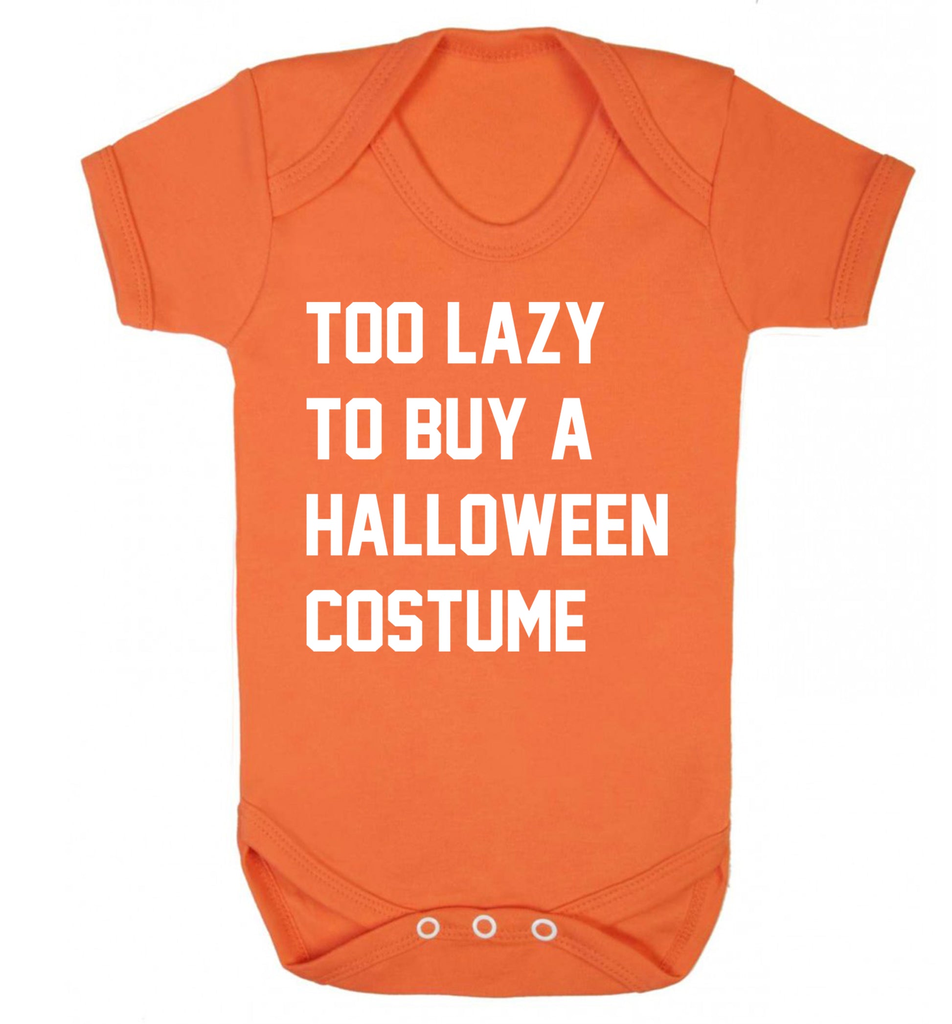 Too lazy to buy a halloween costume Baby Vest orange 18-24 months