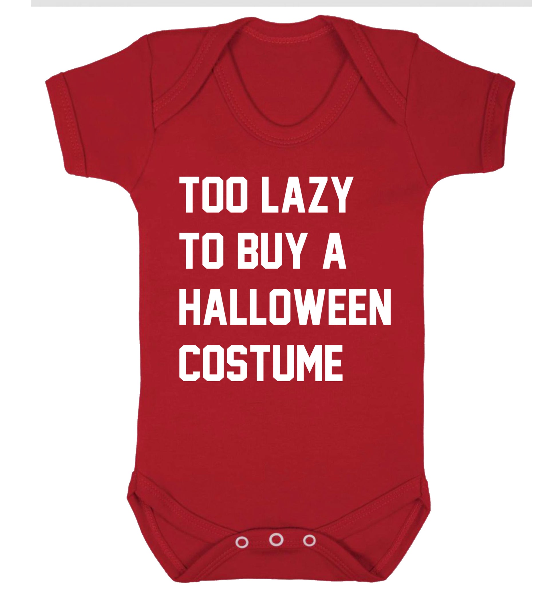 Too lazy to buy a halloween costume Baby Vest red 18-24 months