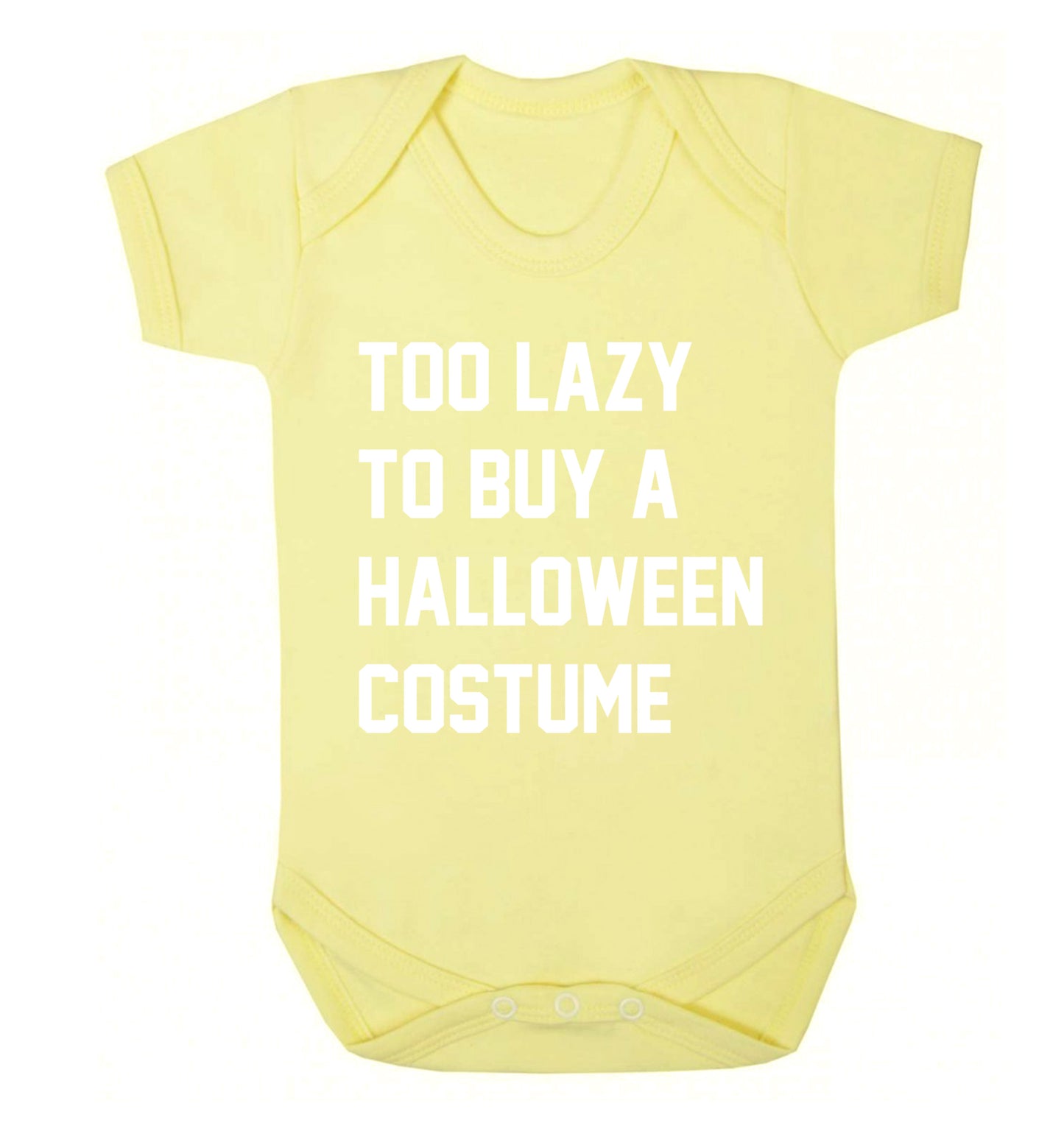 Too lazy to buy a halloween costume Baby Vest pale yellow 18-24 months