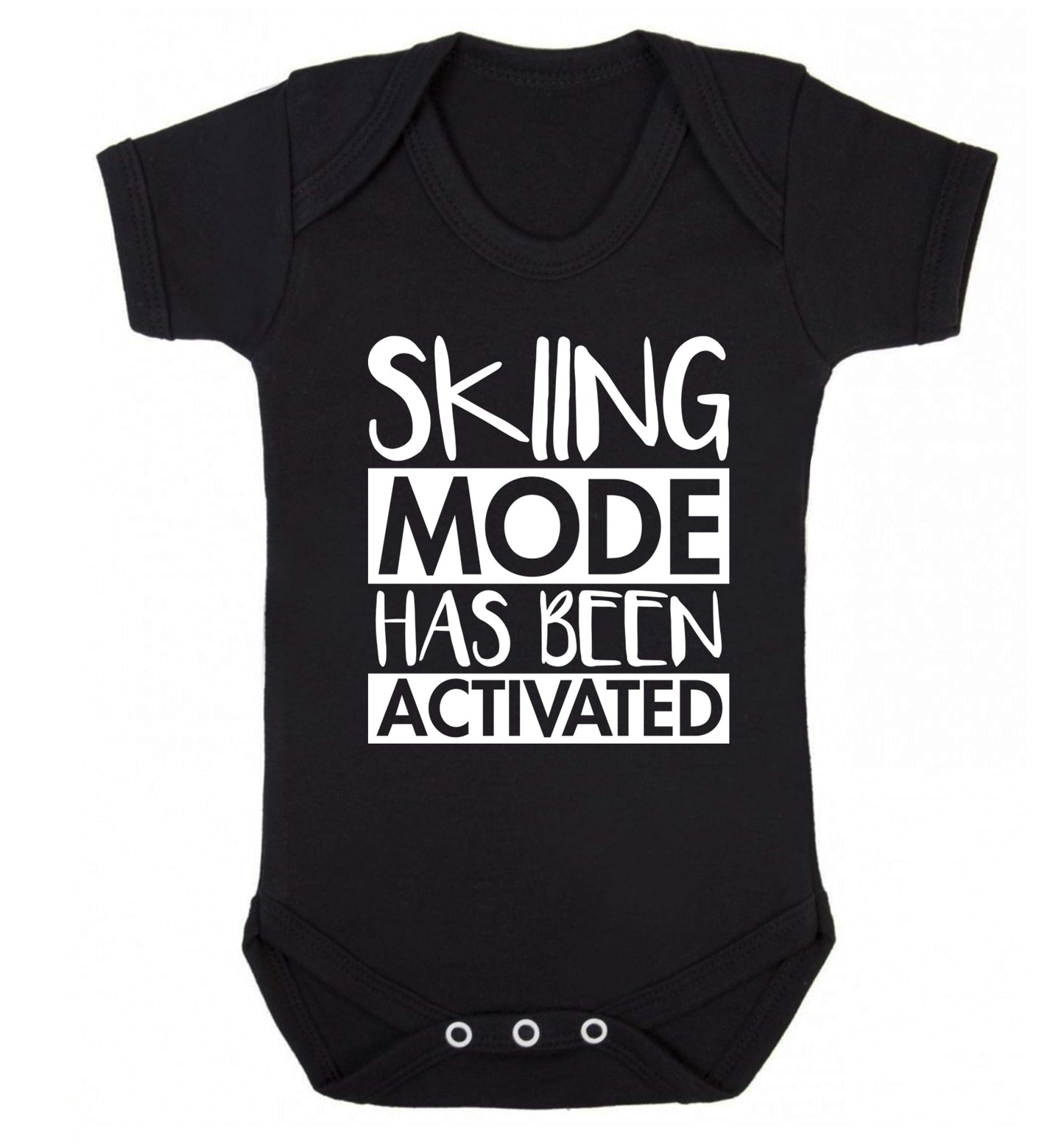 Skiing mode activated Baby Vest black 18-24 months