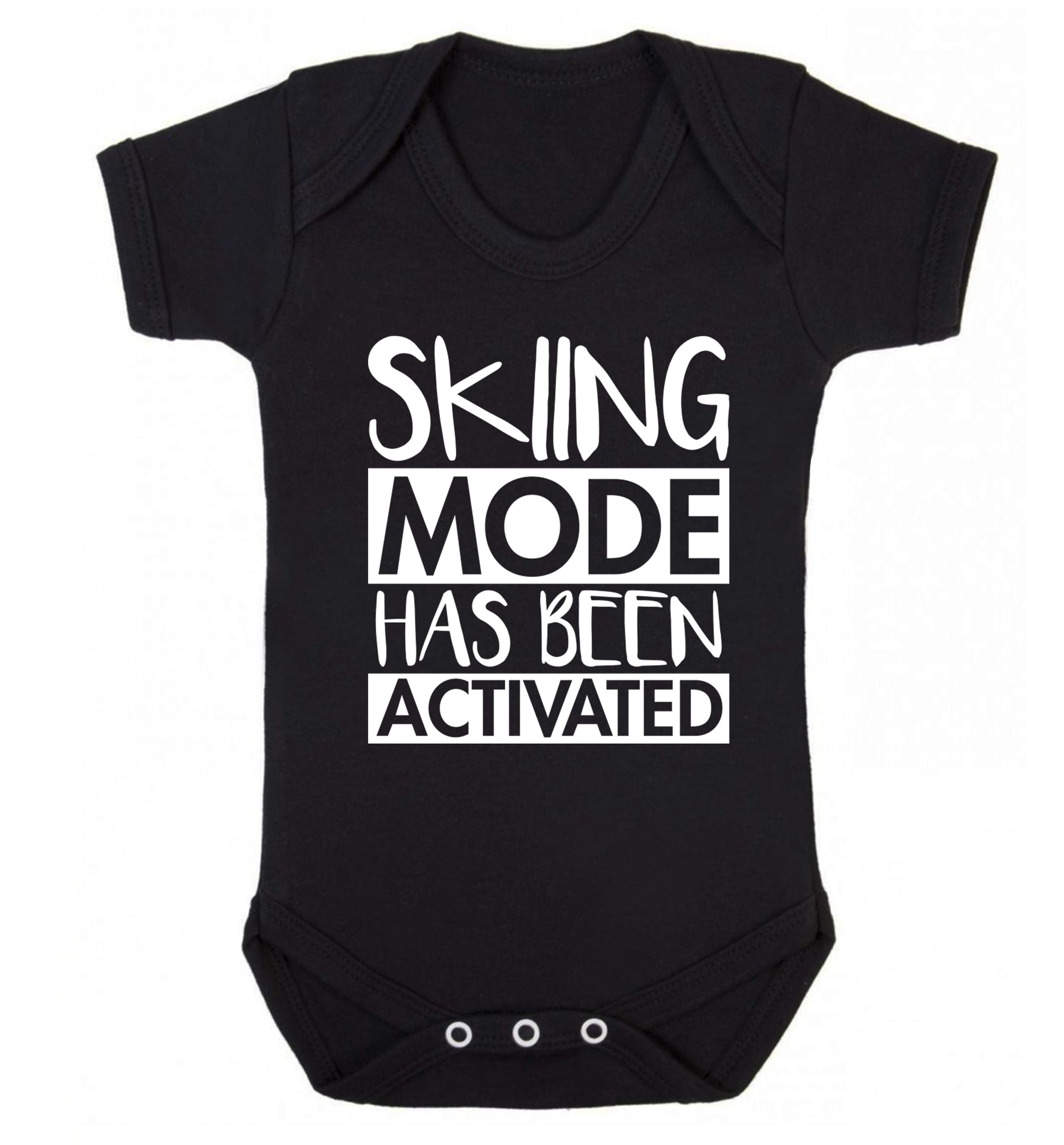 Skiing mode activated Baby Vest black 18-24 months