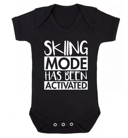 Skiing mode activated Baby Vest black 18-24 months