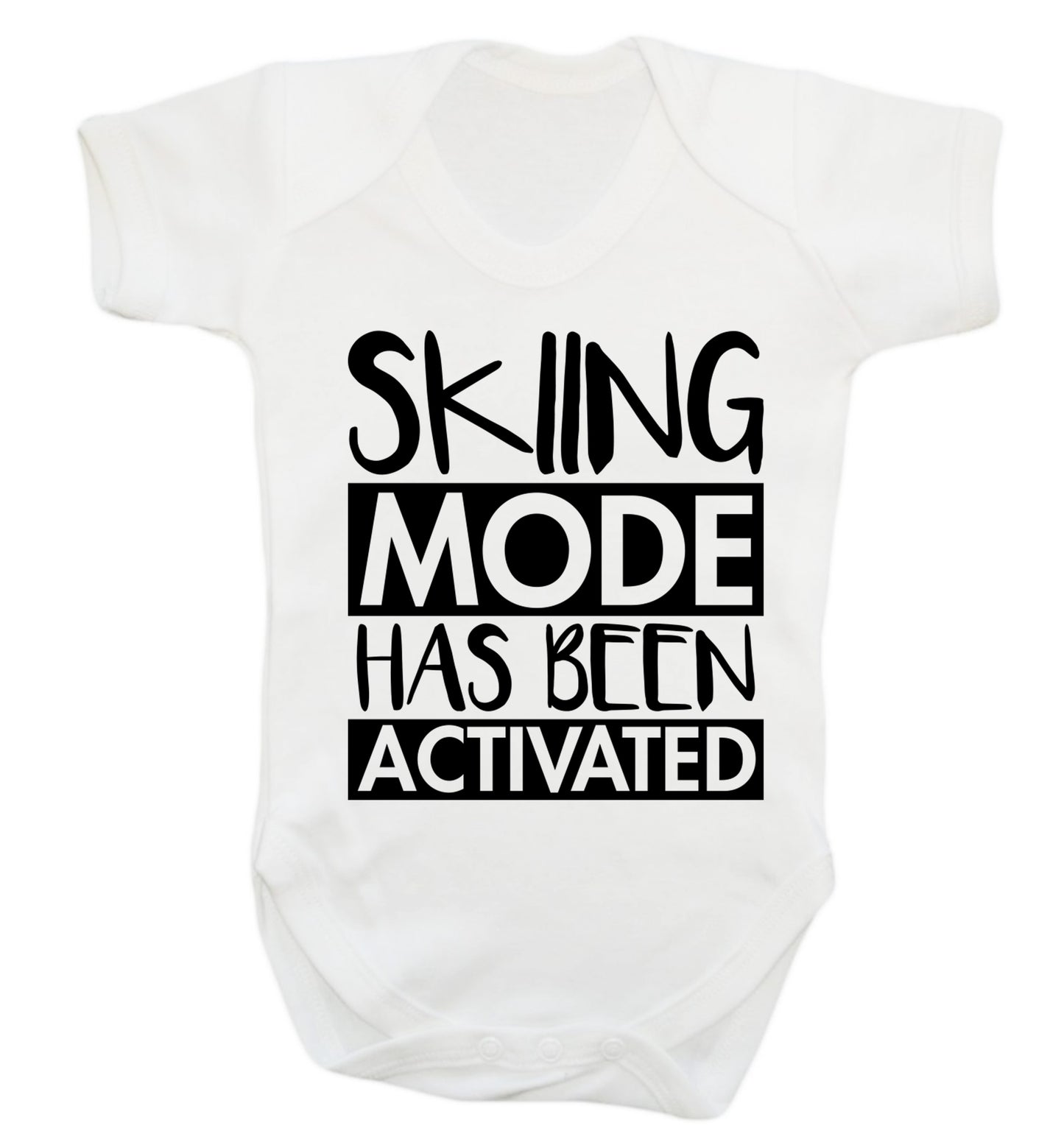 Skiing mode activated Baby Vest white 18-24 months