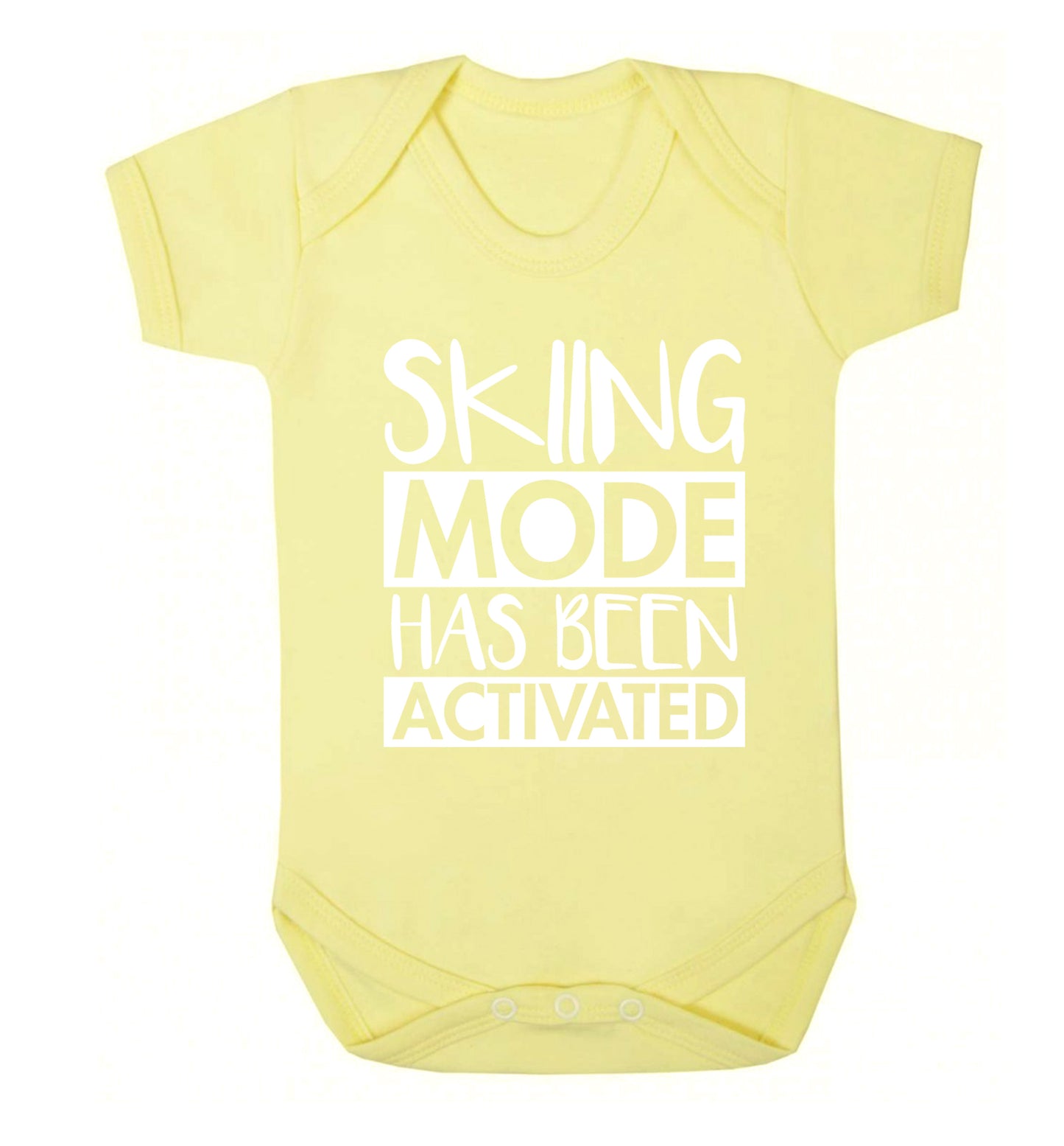 Skiing mode activated Baby Vest pale yellow 18-24 months