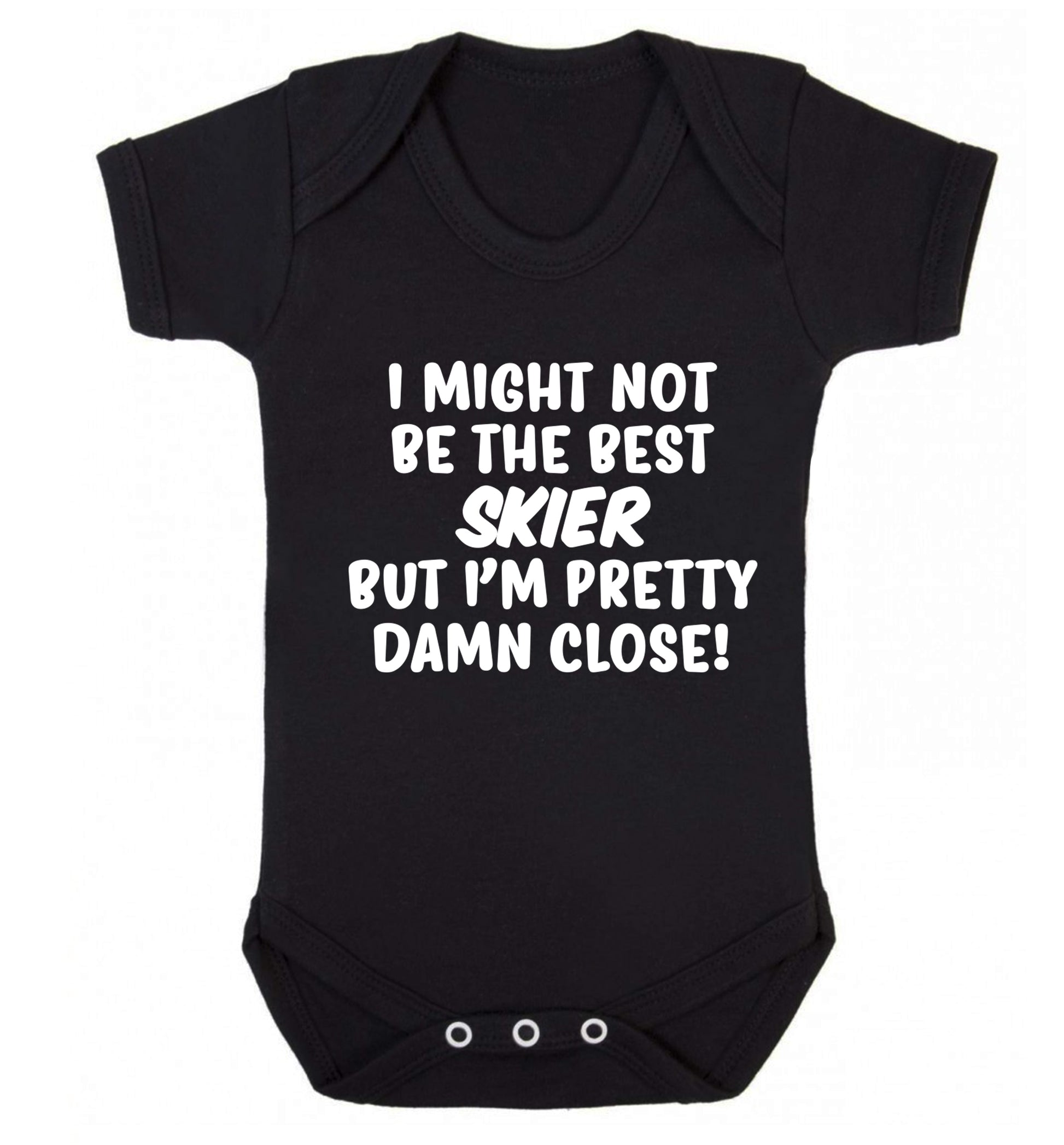 I might not be the best skier but I'm pretty damn close! Baby Vest black 18-24 months