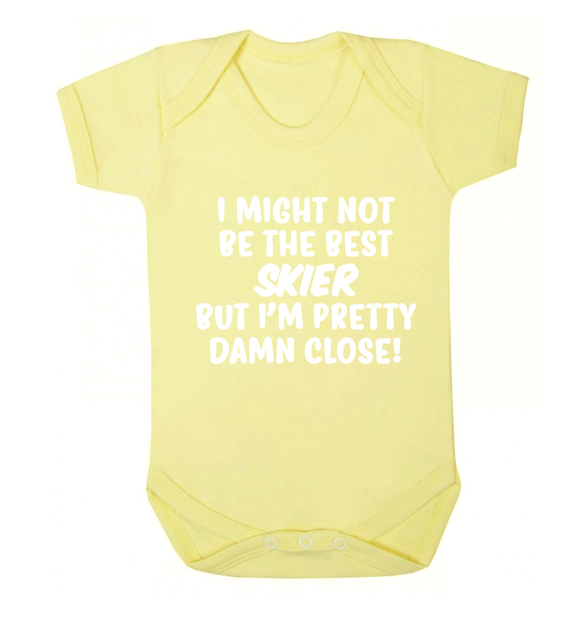 I might not be the best skier but I'm pretty damn close! Baby Vest pale yellow 18-24 months