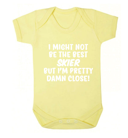I might not be the best skier but I'm pretty damn close! Baby Vest pale yellow 18-24 months