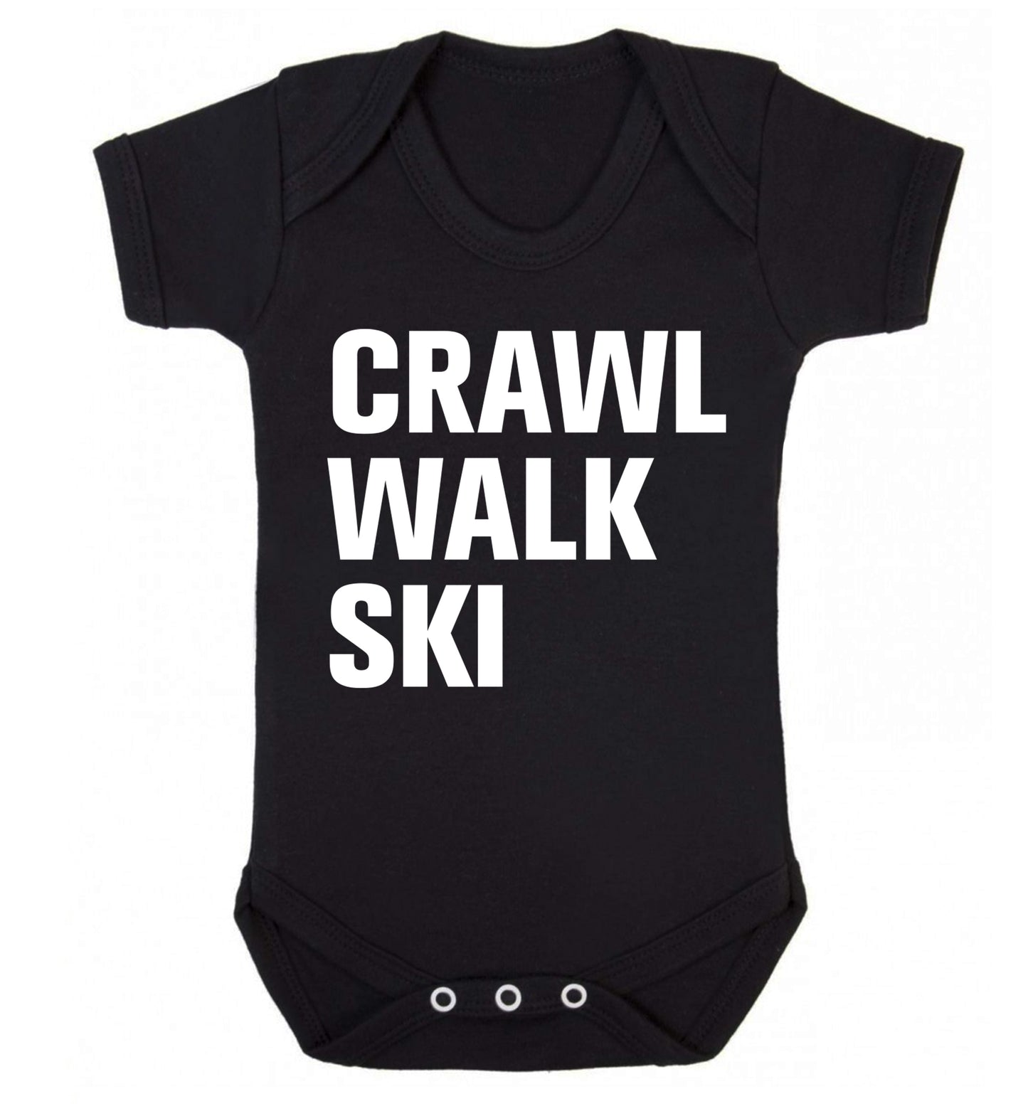Crawl walk ski Baby Vest black 18-24 months
