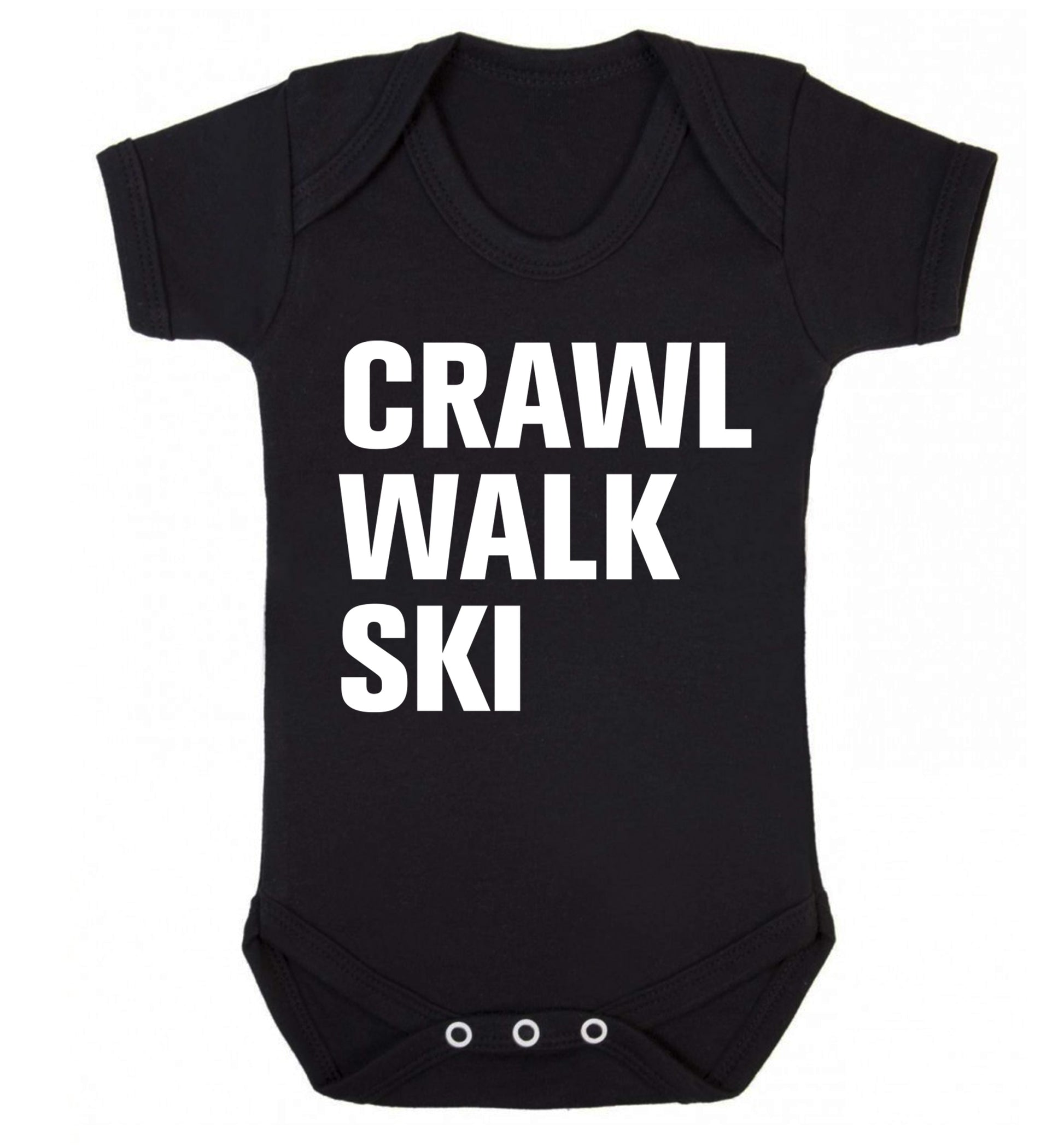 Crawl walk ski Baby Vest black 18-24 months