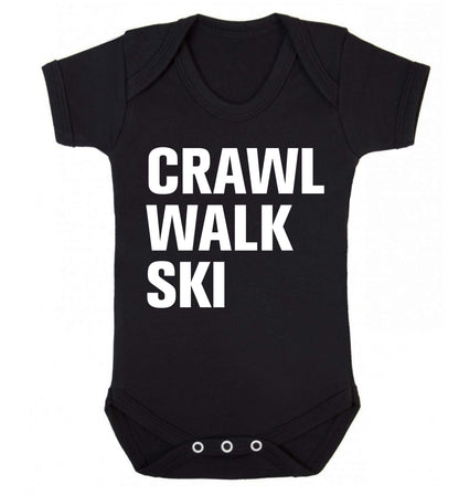 Crawl walk ski Baby Vest black 18-24 months