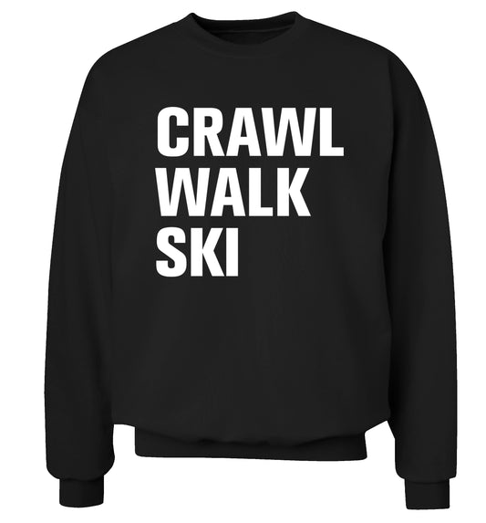 Crawl walk ski Adult's unisexblack Sweater 2XL