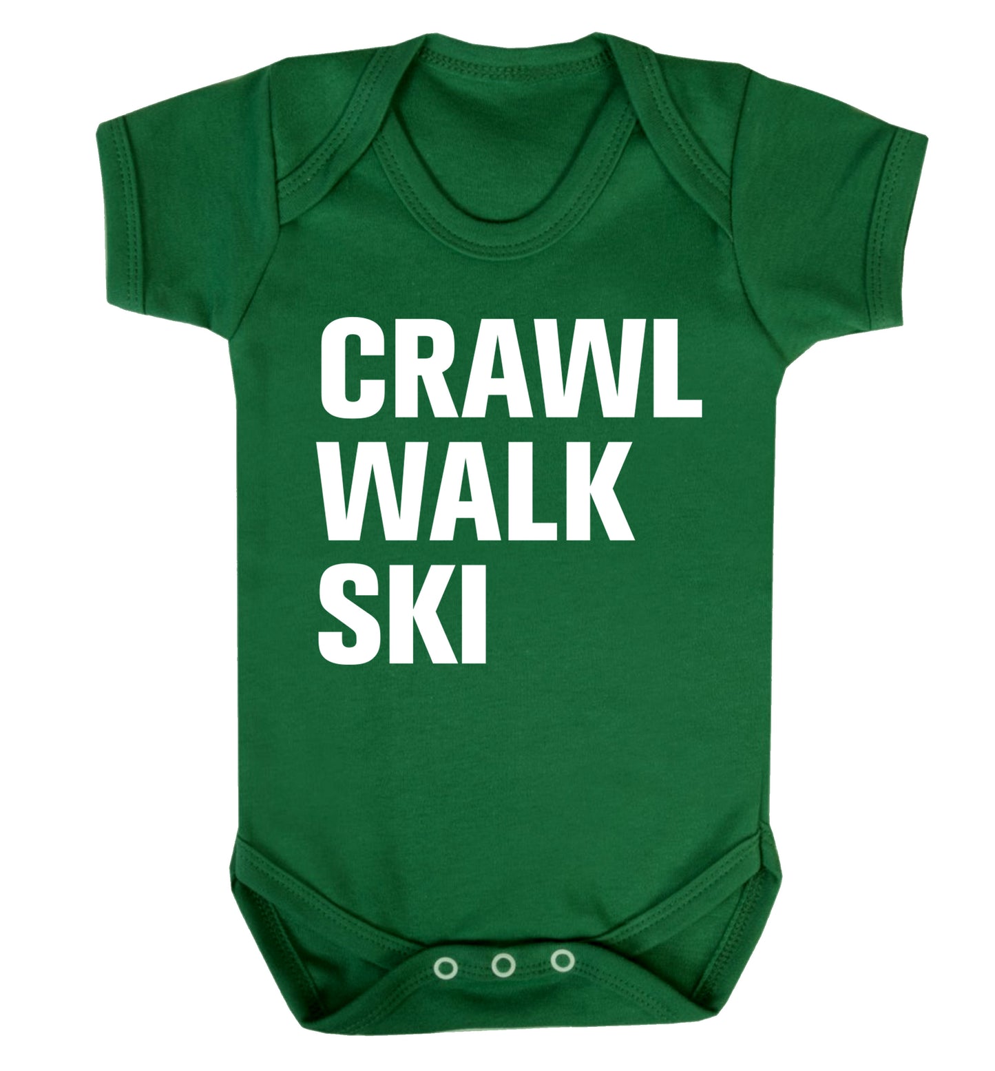Crawl walk ski Baby Vest green 18-24 months