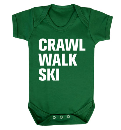 Crawl walk ski Baby Vest green 18-24 months