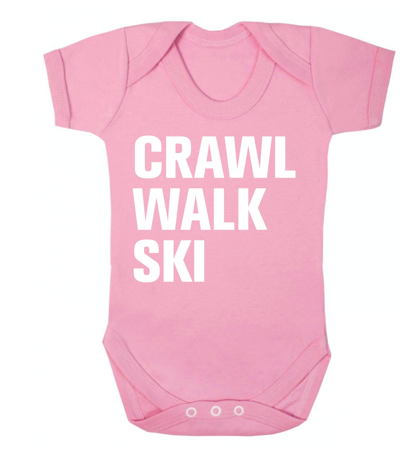 Crawl walk ski Baby Vest pale pink 18-24 months
