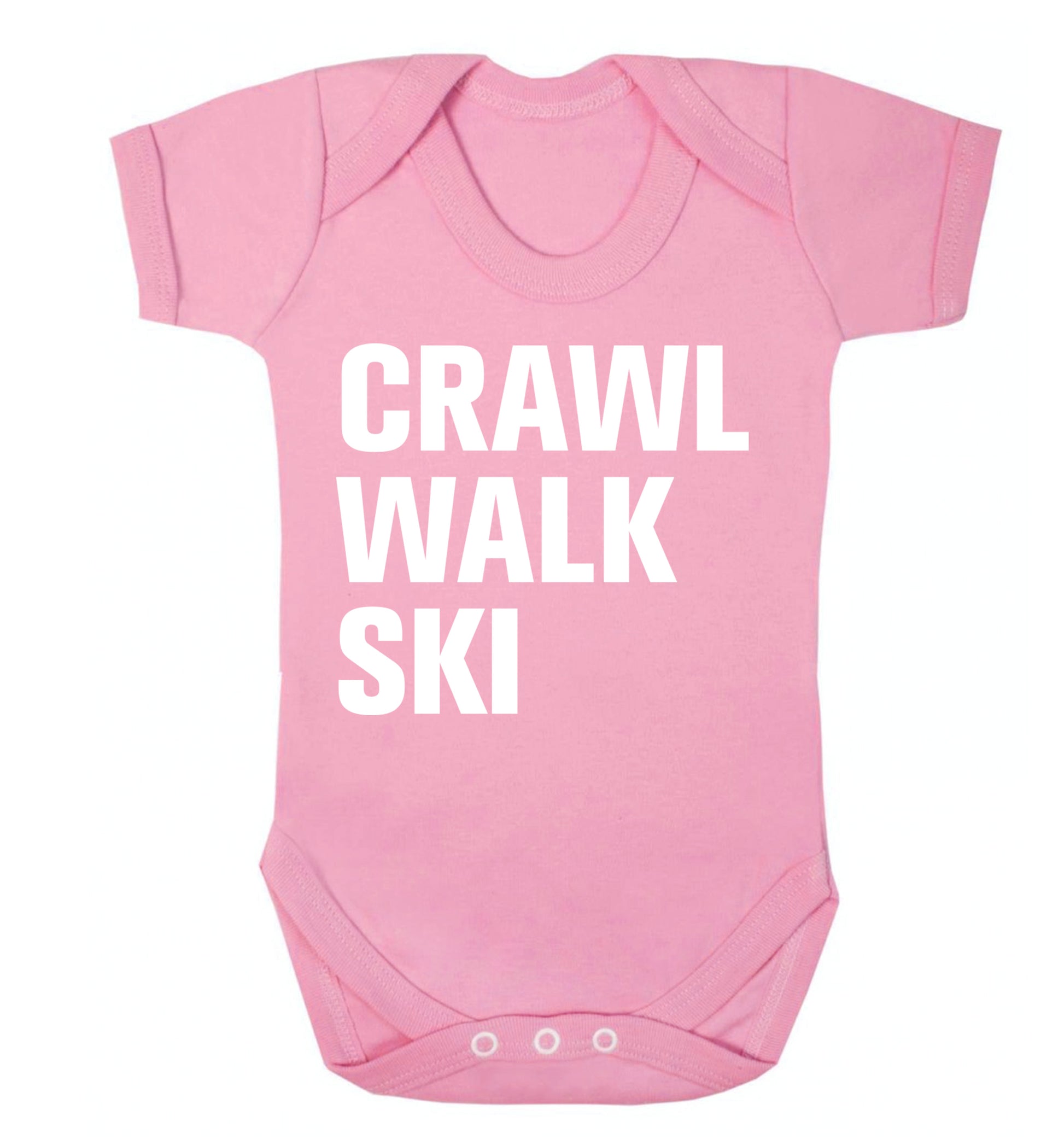 Crawl walk ski Baby Vest pale pink 18-24 months