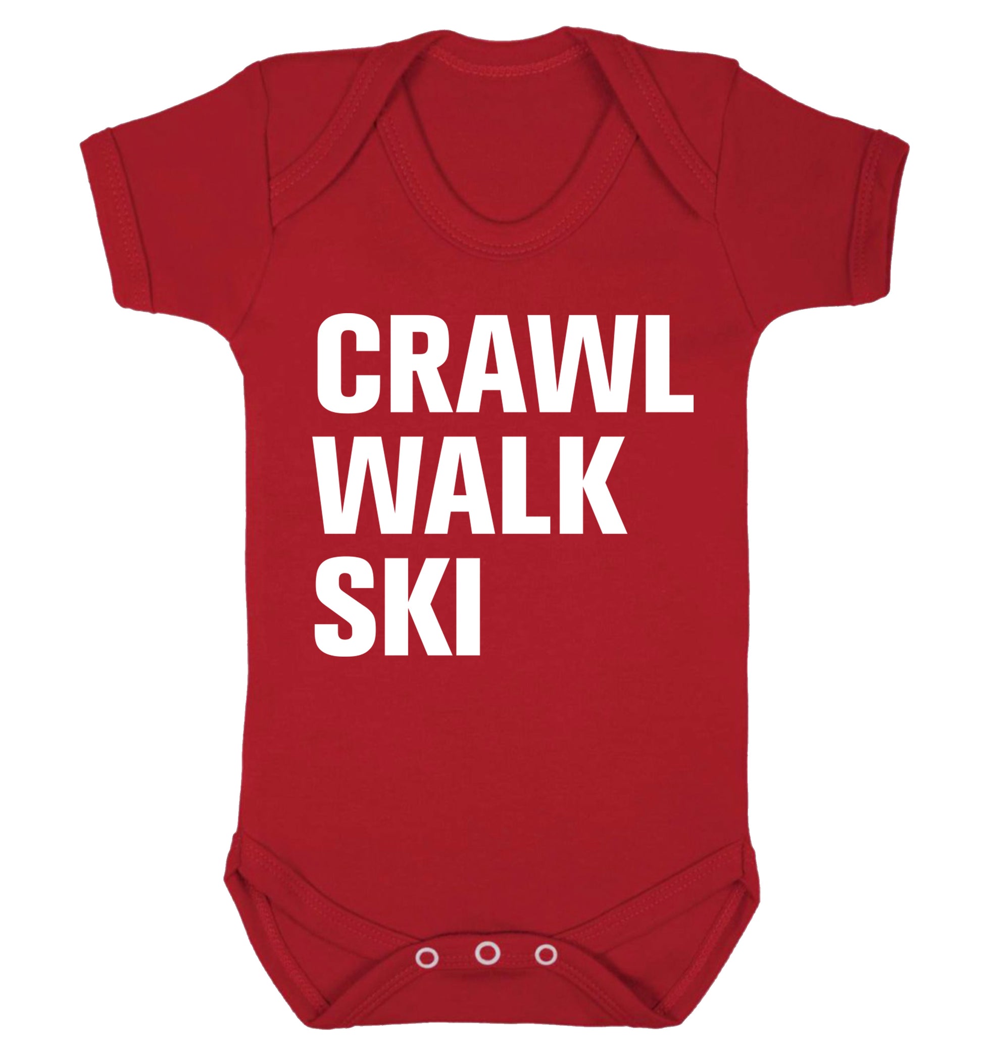 Crawl walk ski Baby Vest red 18-24 months