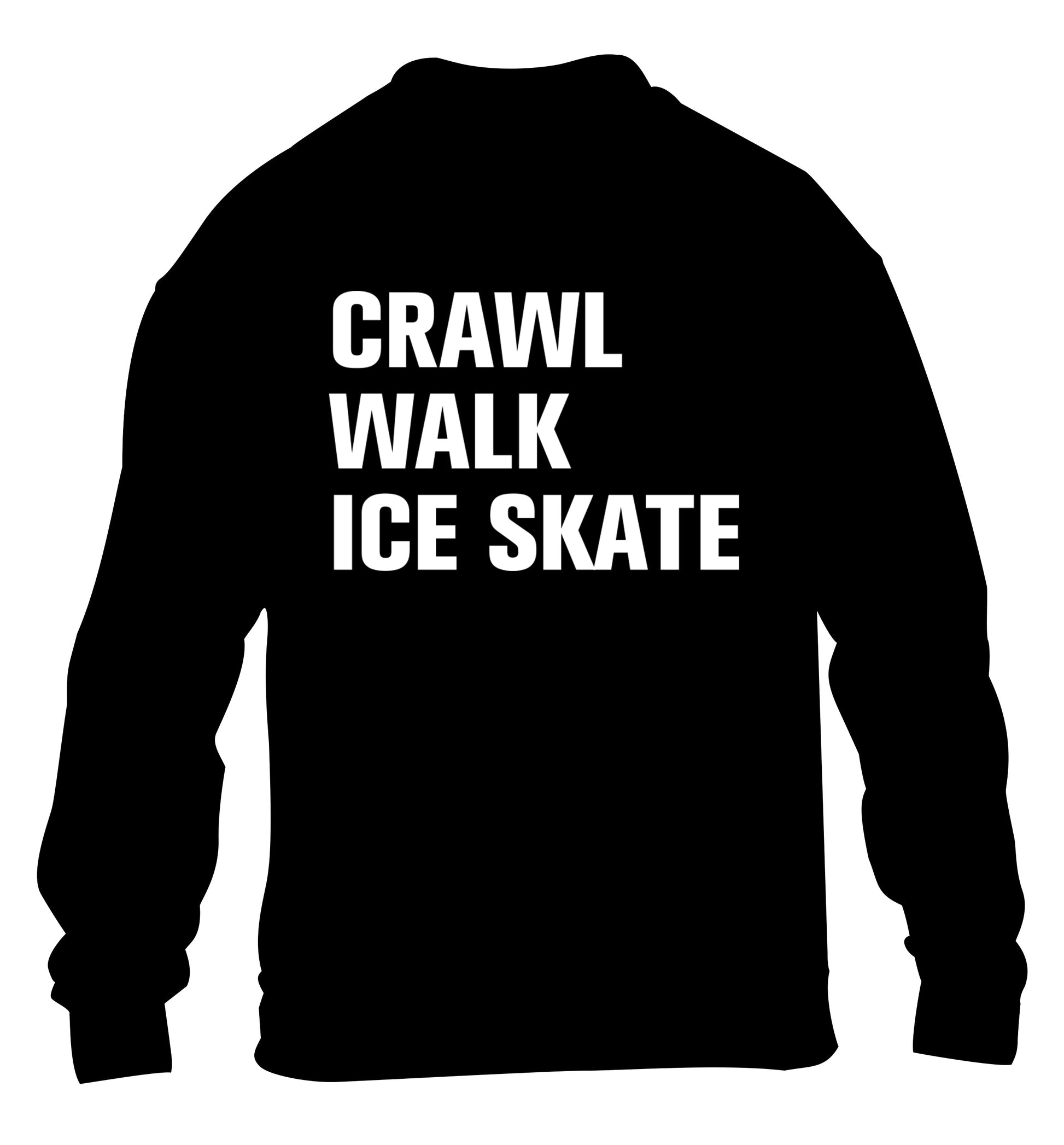 Crawl walk ice skate children's black sweater 12-14 Years