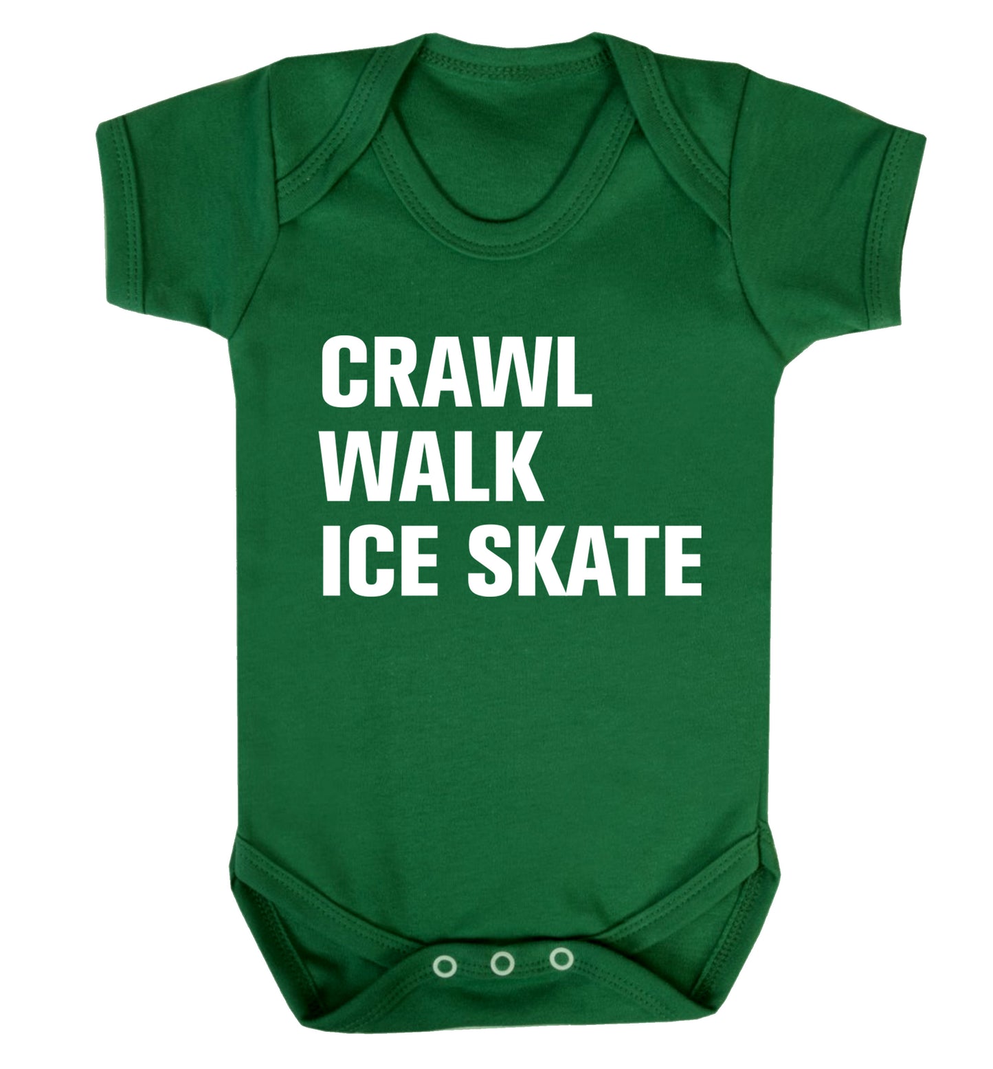 Crawl walk ice skate Baby Vest green 18-24 months