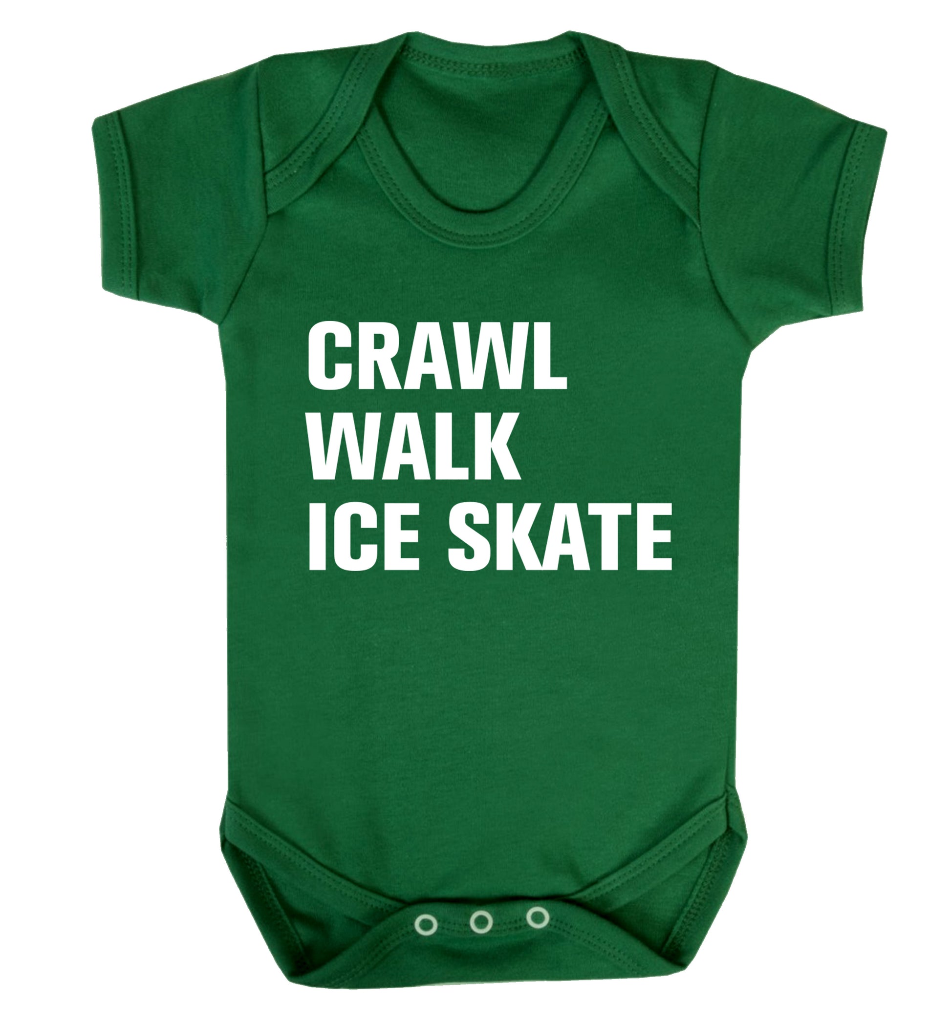 Crawl walk ice skate Baby Vest green 18-24 months