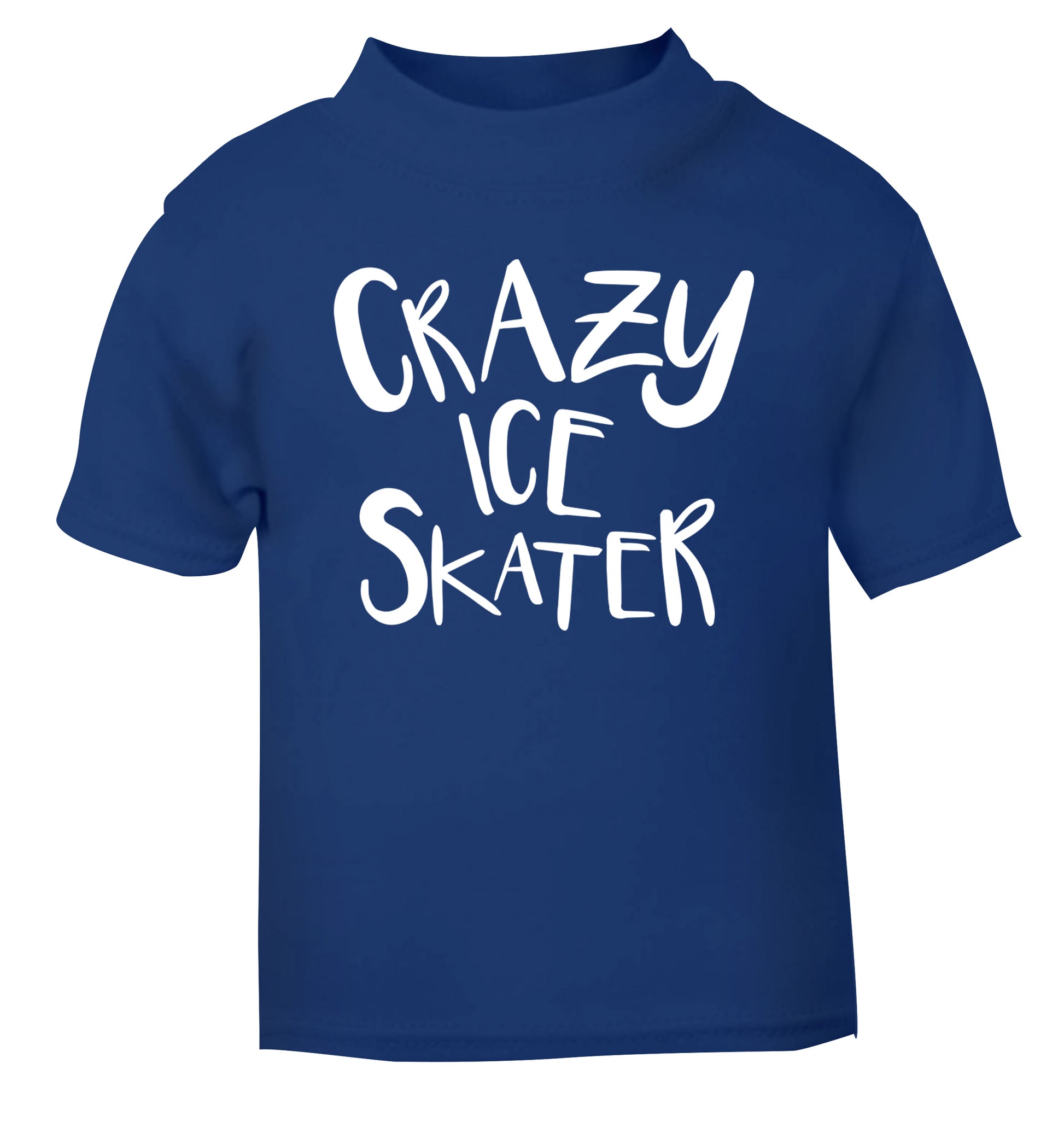 Crazy ice skater blue Baby Toddler Tshirt 2 Years