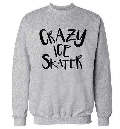 Crazy ice skater Adult's unisexgrey Sweater 2XL
