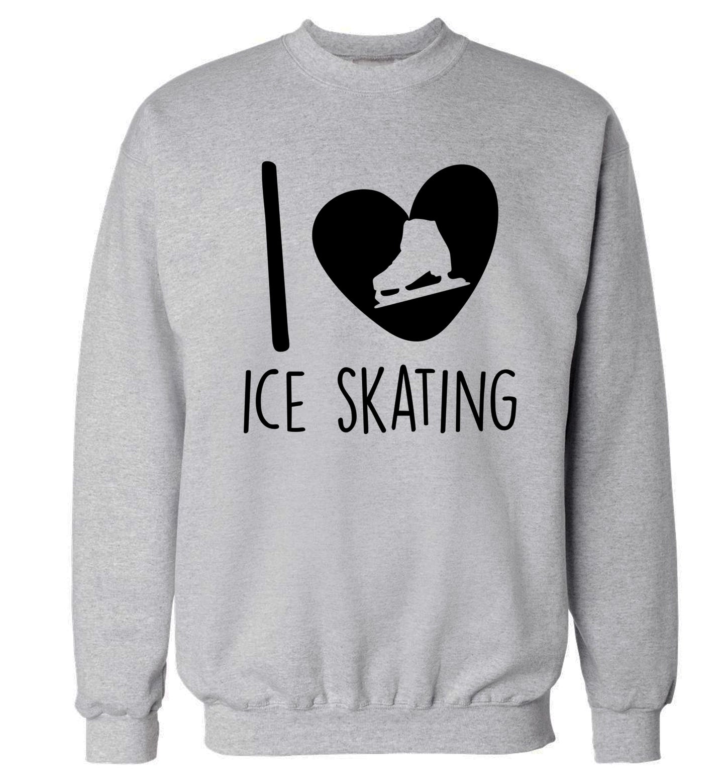 I love ice skating Adult's unisexgrey Sweater 2XL