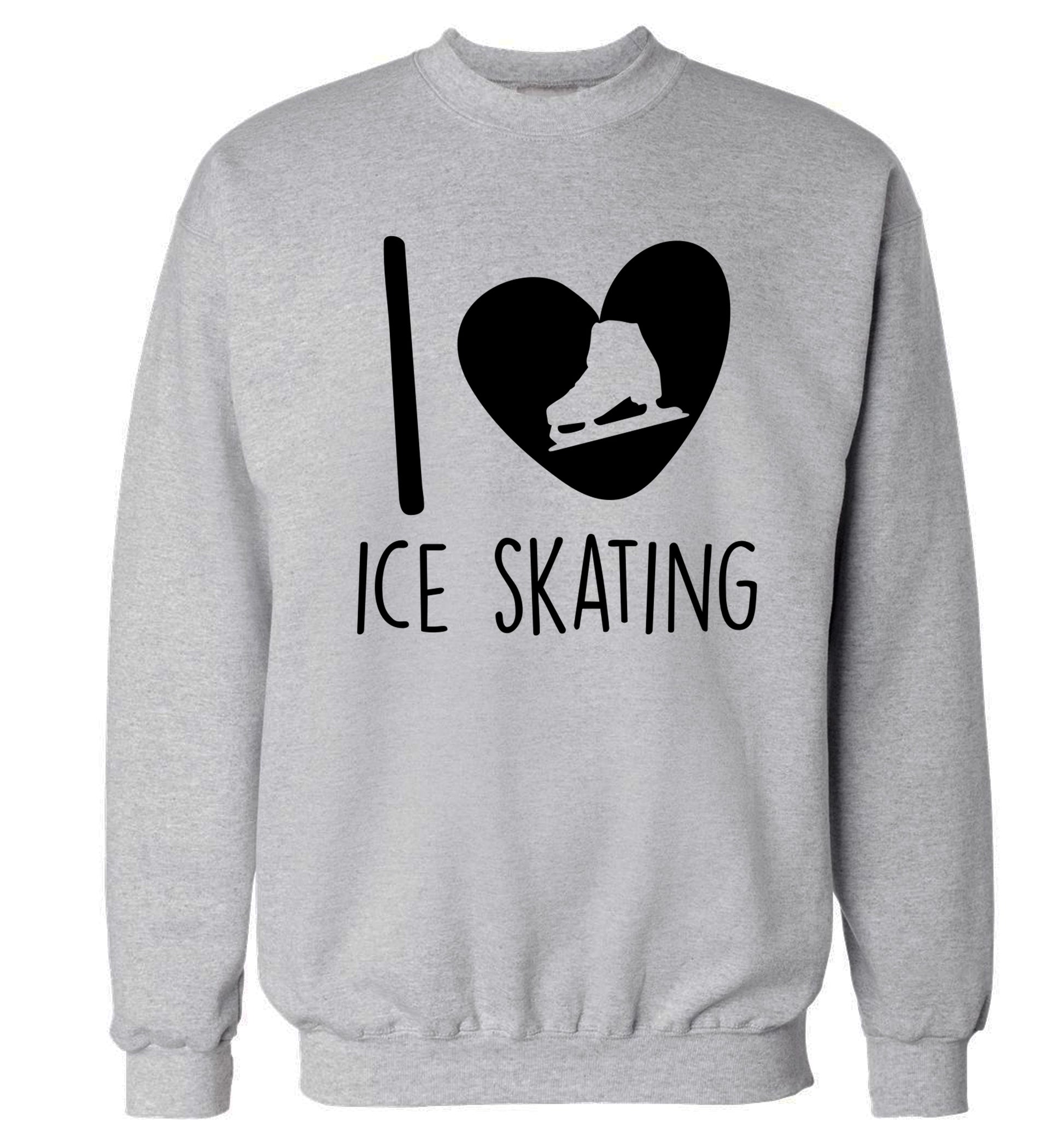 I love ice skating Adult's unisexgrey Sweater 2XL