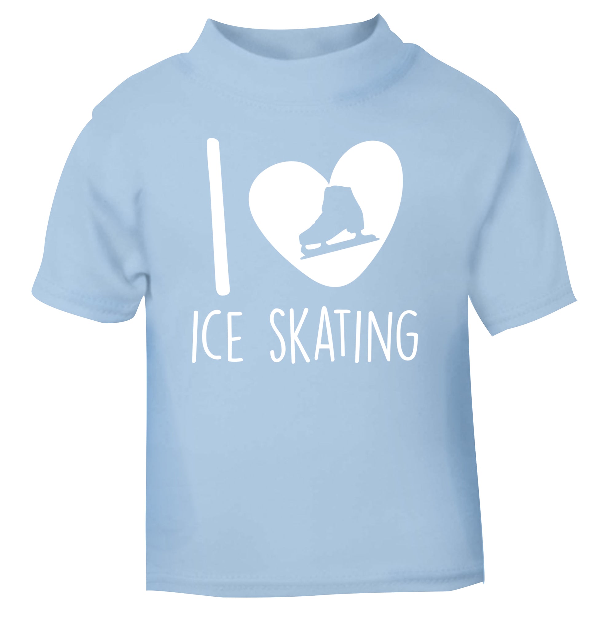I love ice skating light blue Baby Toddler Tshirt 2 Years