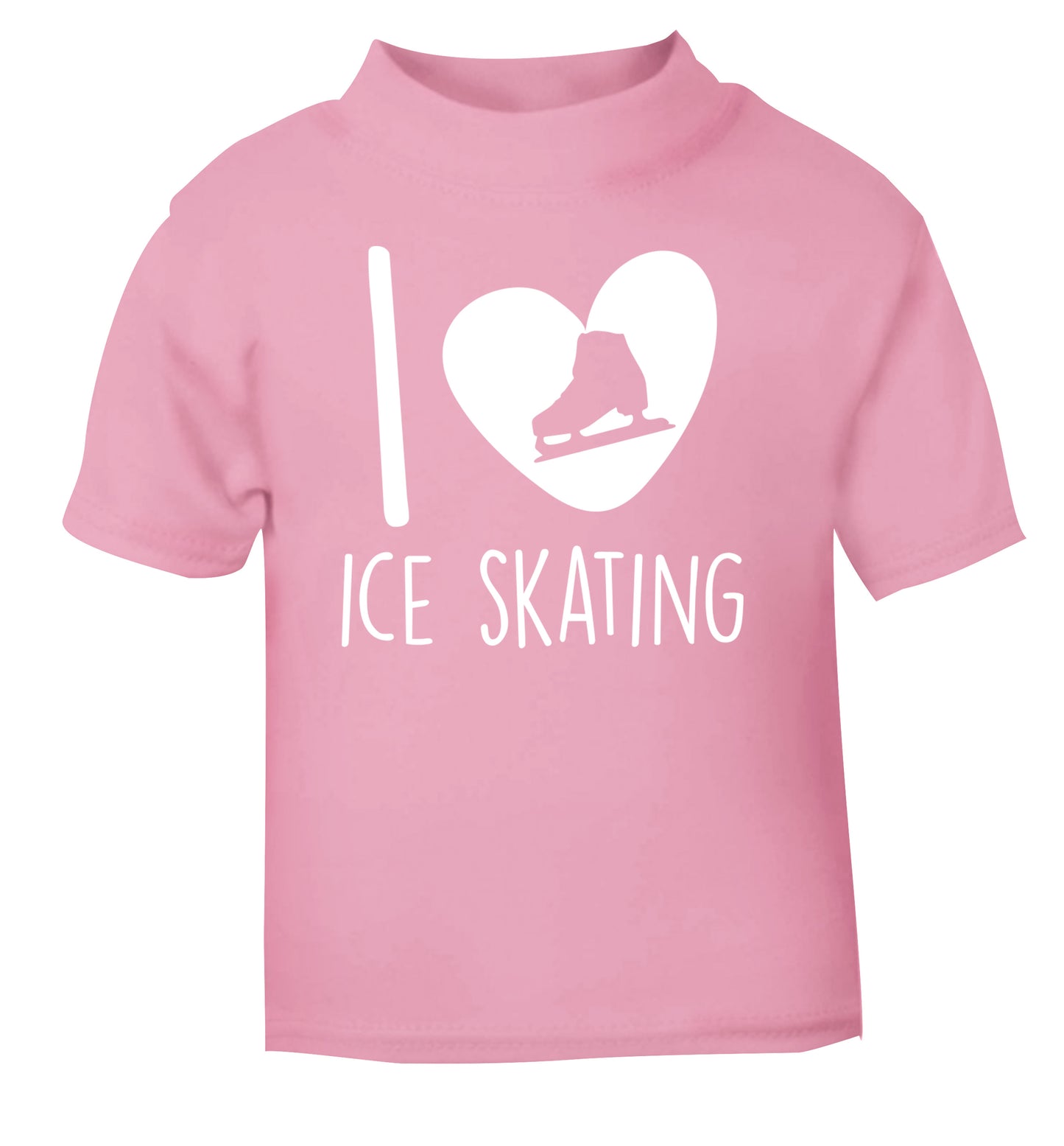 I love ice skating light pink Baby Toddler Tshirt 2 Years