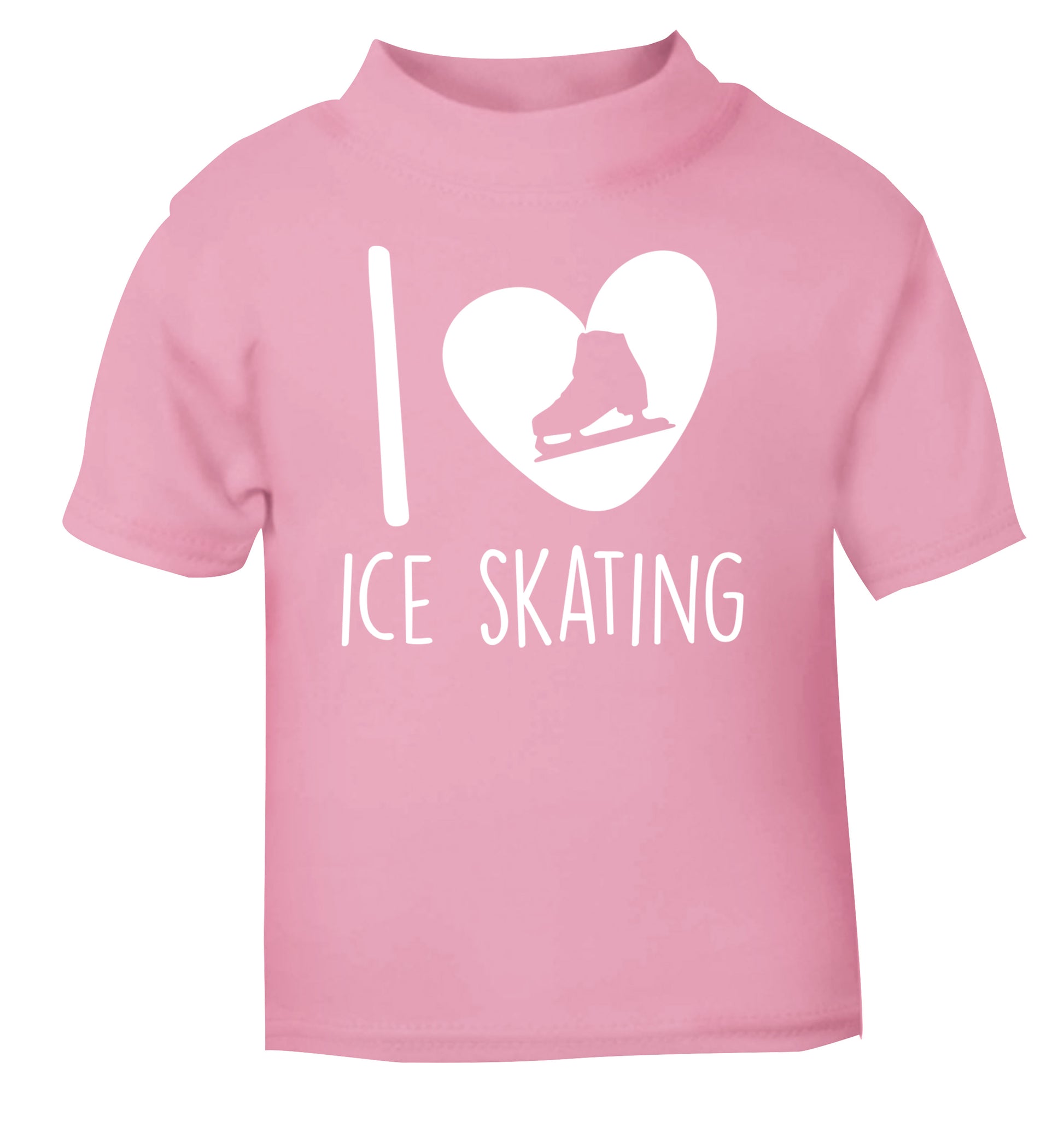 I love ice skating light pink Baby Toddler Tshirt 2 Years