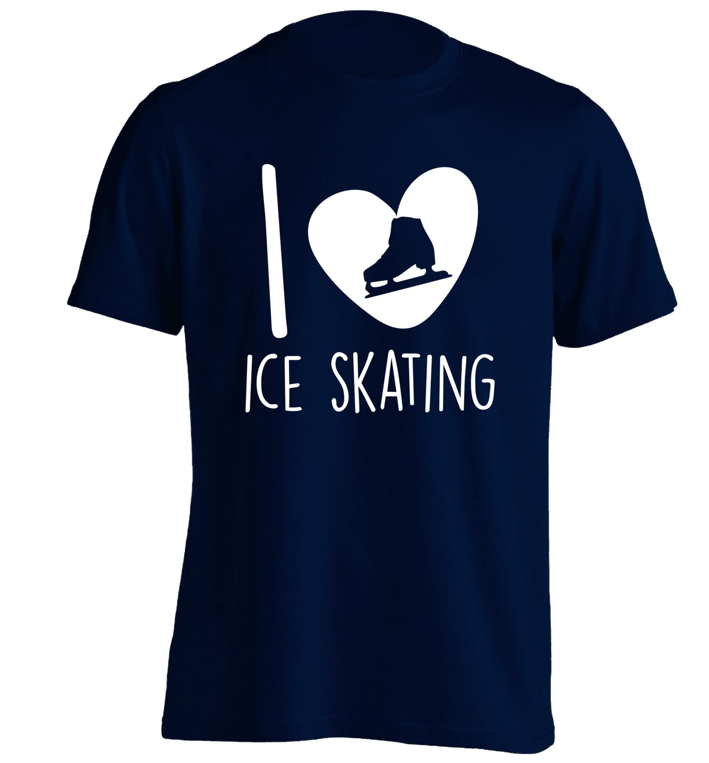 I love ice skating adults unisexnavy Tshirt 2XL