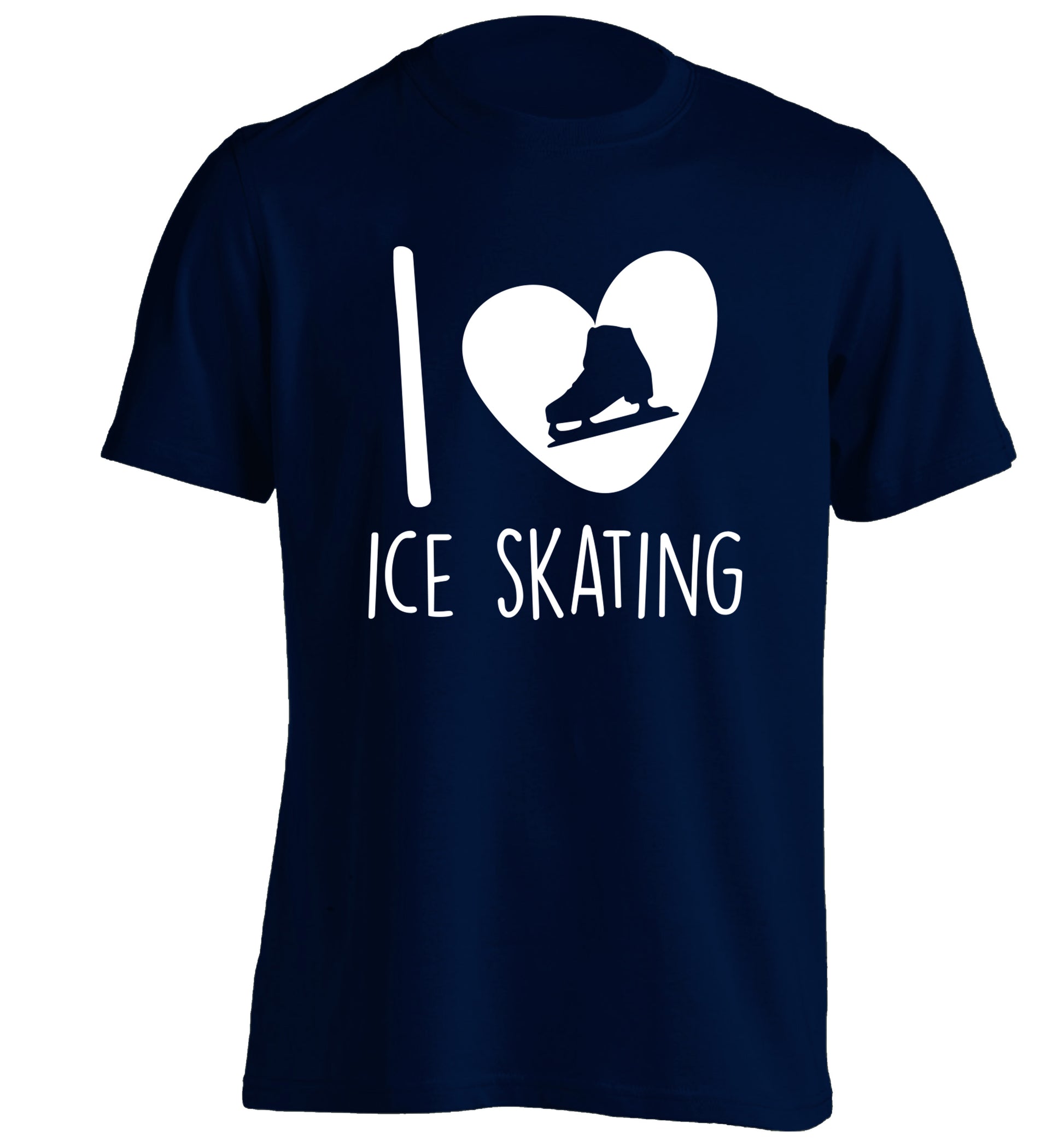 I love ice skating adults unisexnavy Tshirt 2XL
